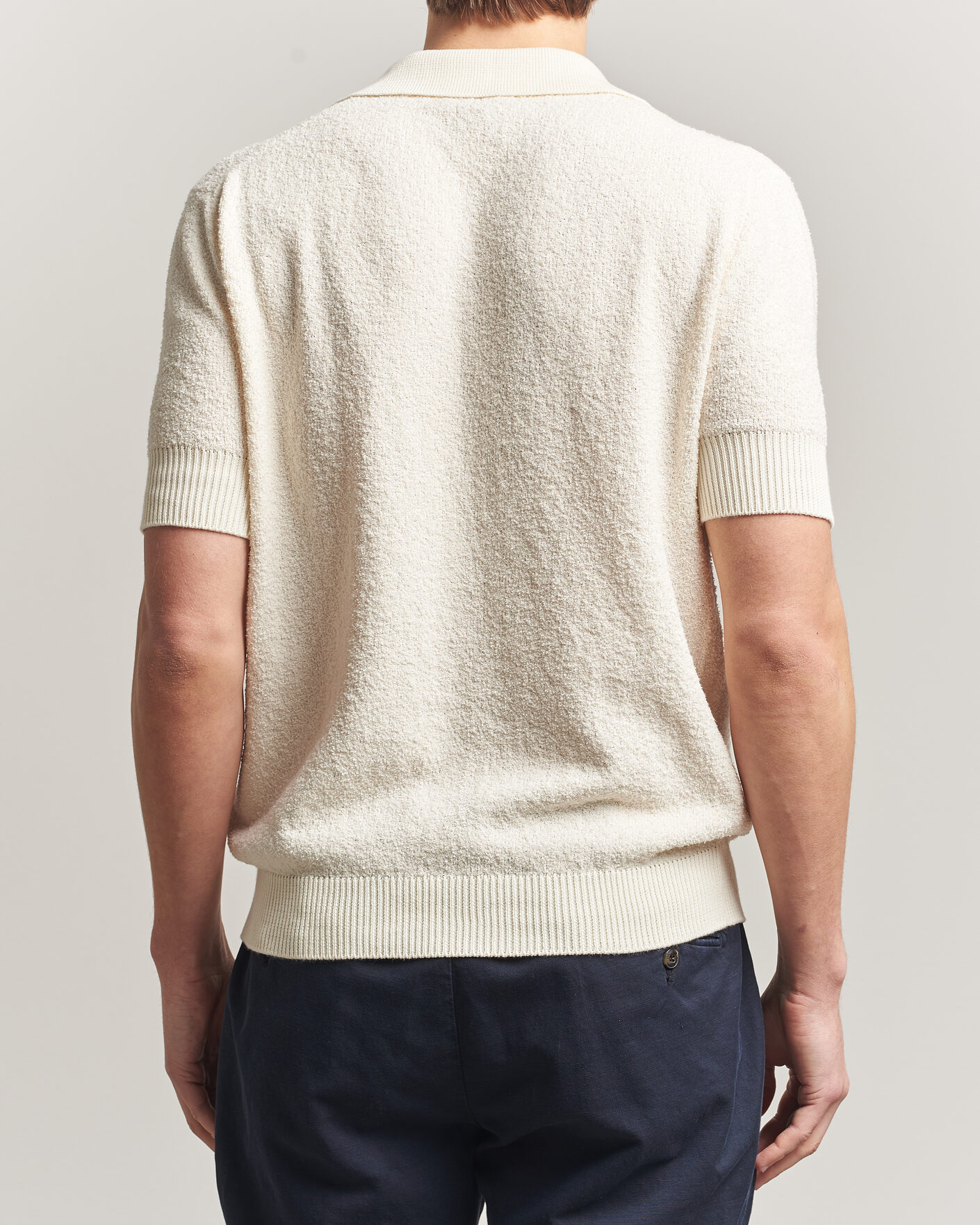 Uomini | Camicie | Altea | Soft Boucle Resort Shirt Off White
