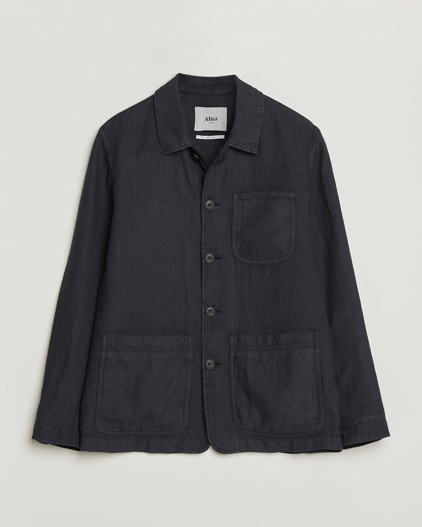 Uomini | Giacche | Altea | Linen Chore Jacket Navy