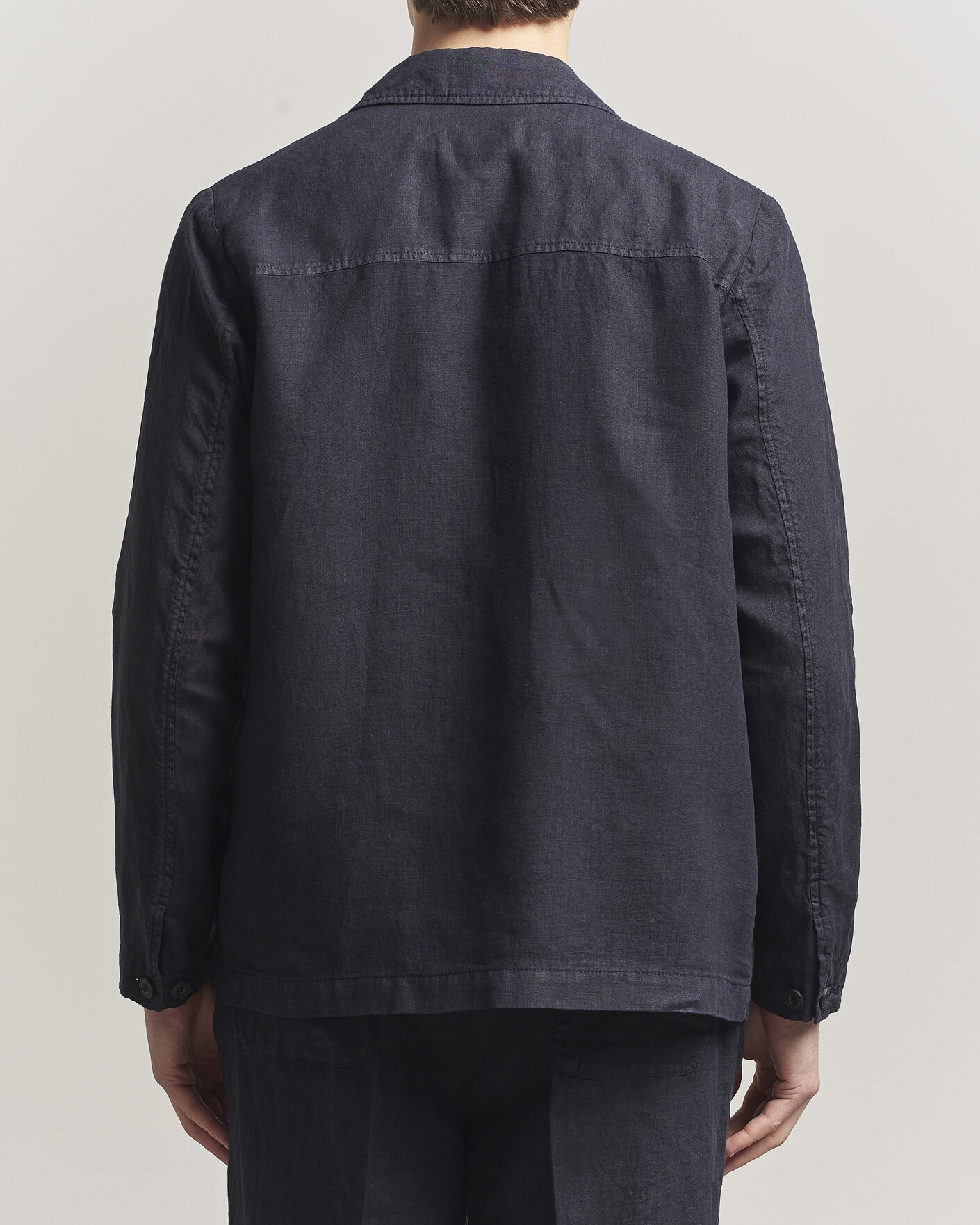 Uomini | Giacche | Altea | Linen Chore Jacket Navy