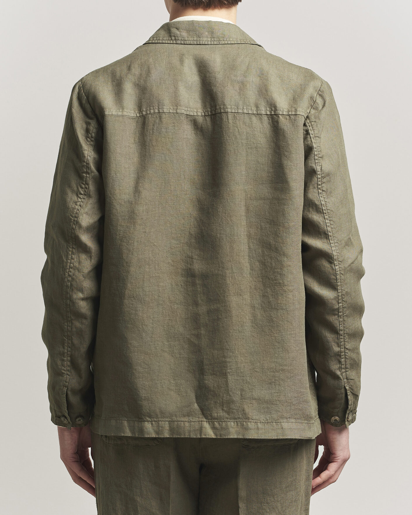 Uomini | Giacche | Altea | Linen Chore Jacket Military