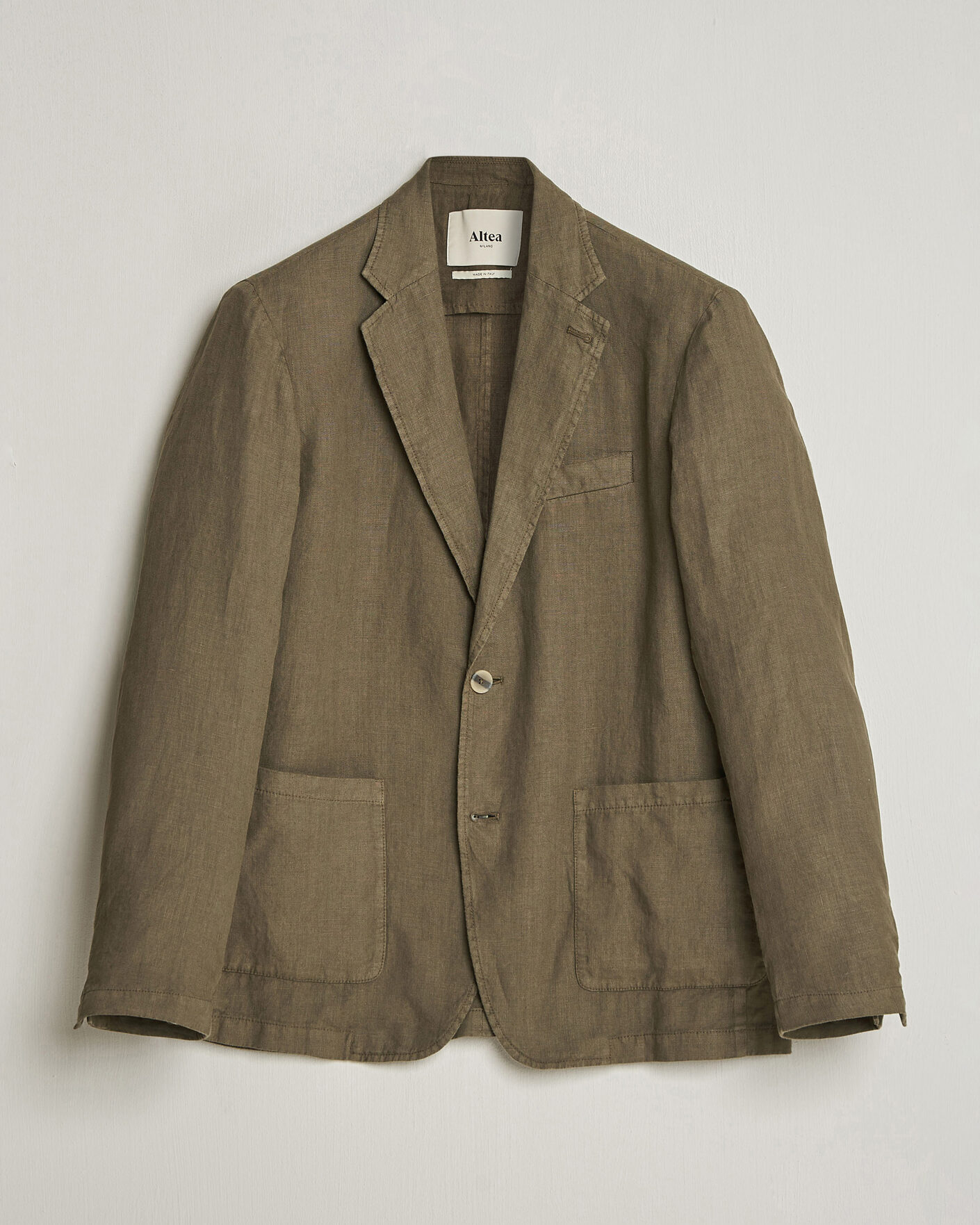 Uomini | Blazers | Altea | Linen Blazer Military