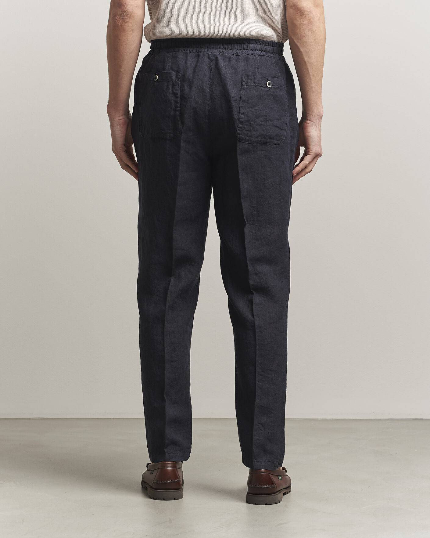 Uomini | Pantaloni | Altea | Linen Pants Navy