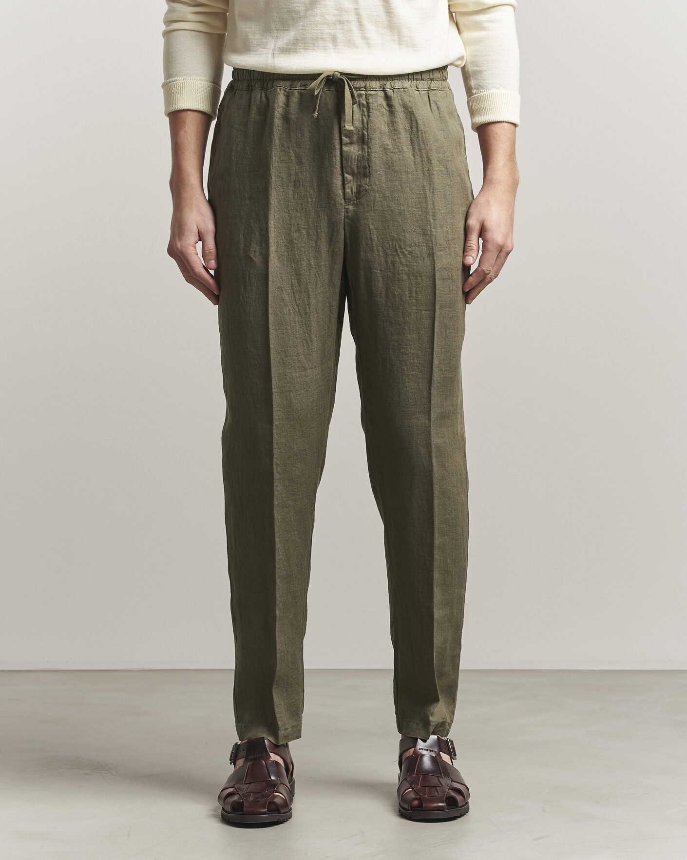 Uomini | Pantaloni | Altea | Linen Pants Military