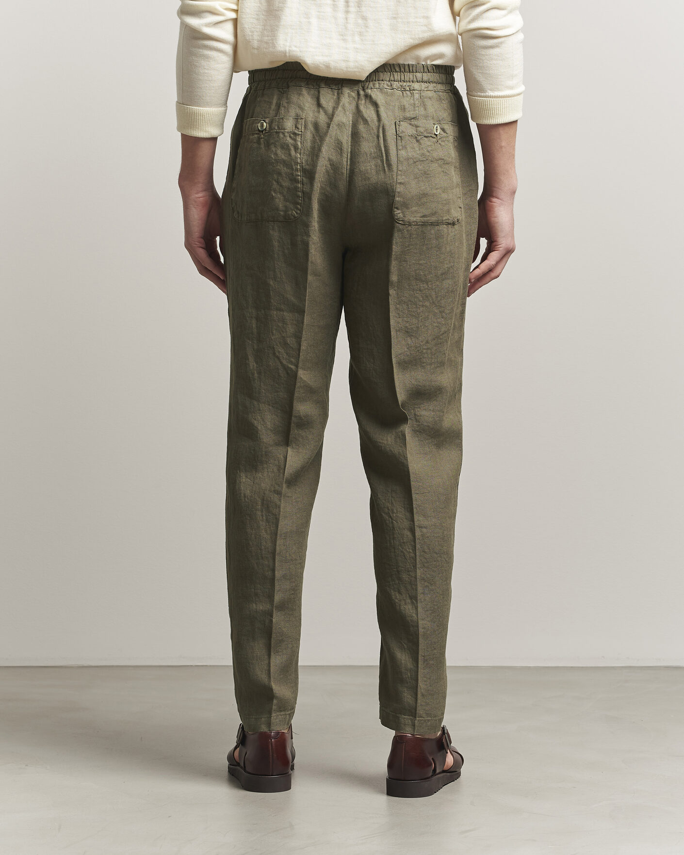 Uomini | Pantaloni | Altea | Linen Pants Military