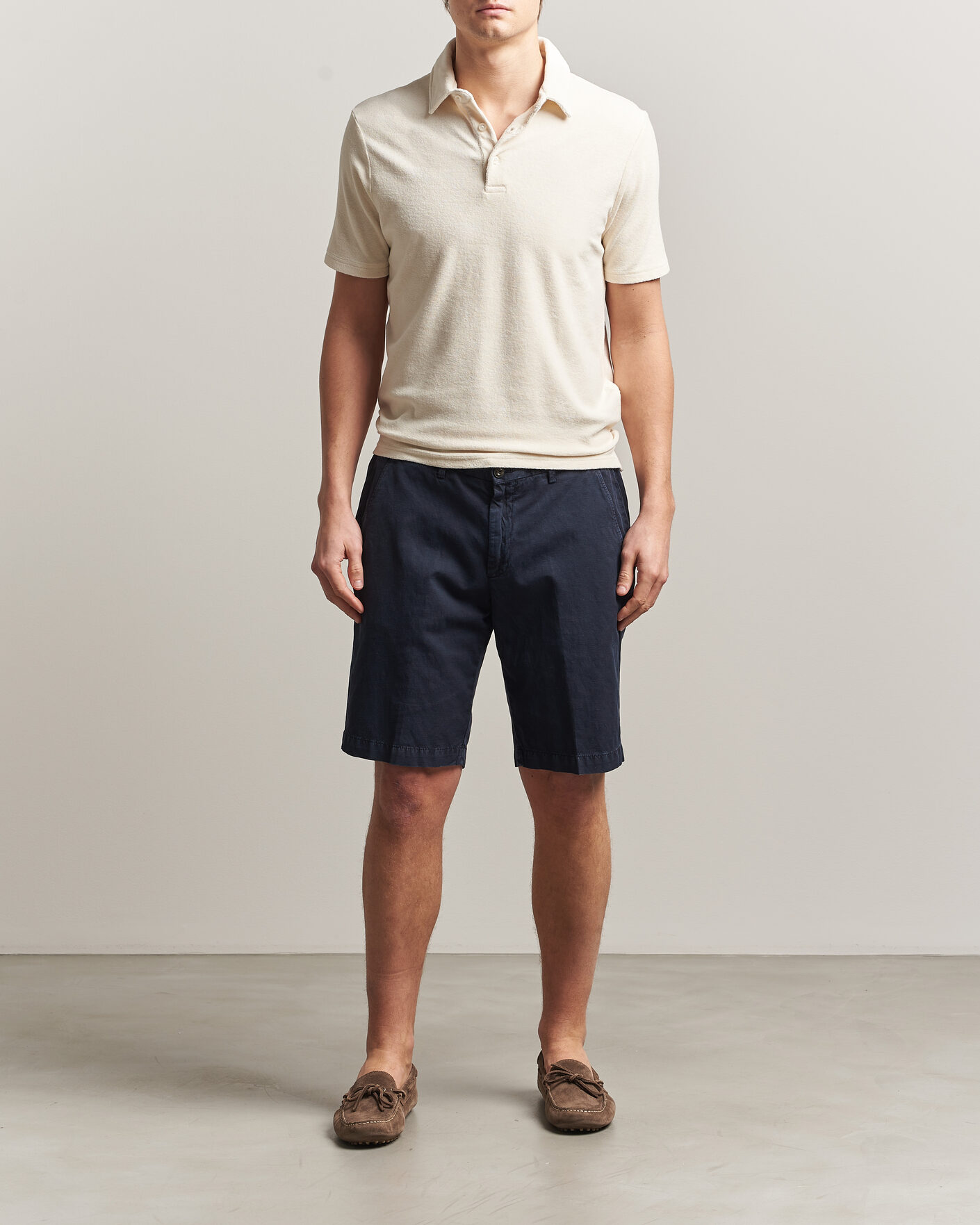 Uomini | Polo | Altea | Terry Cotton Polo Off White