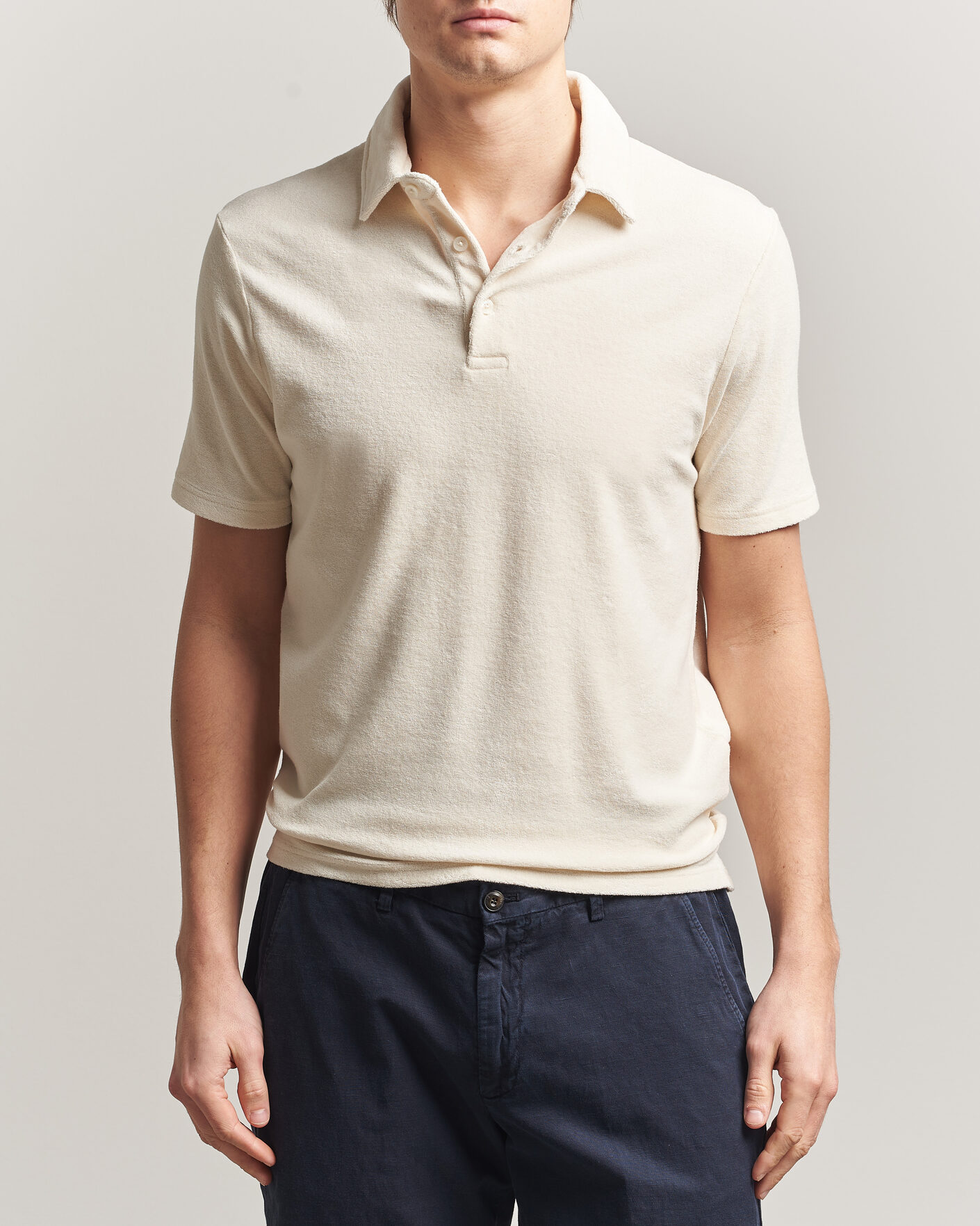 Uomini | Polo | Altea | Terry Cotton Polo Off White