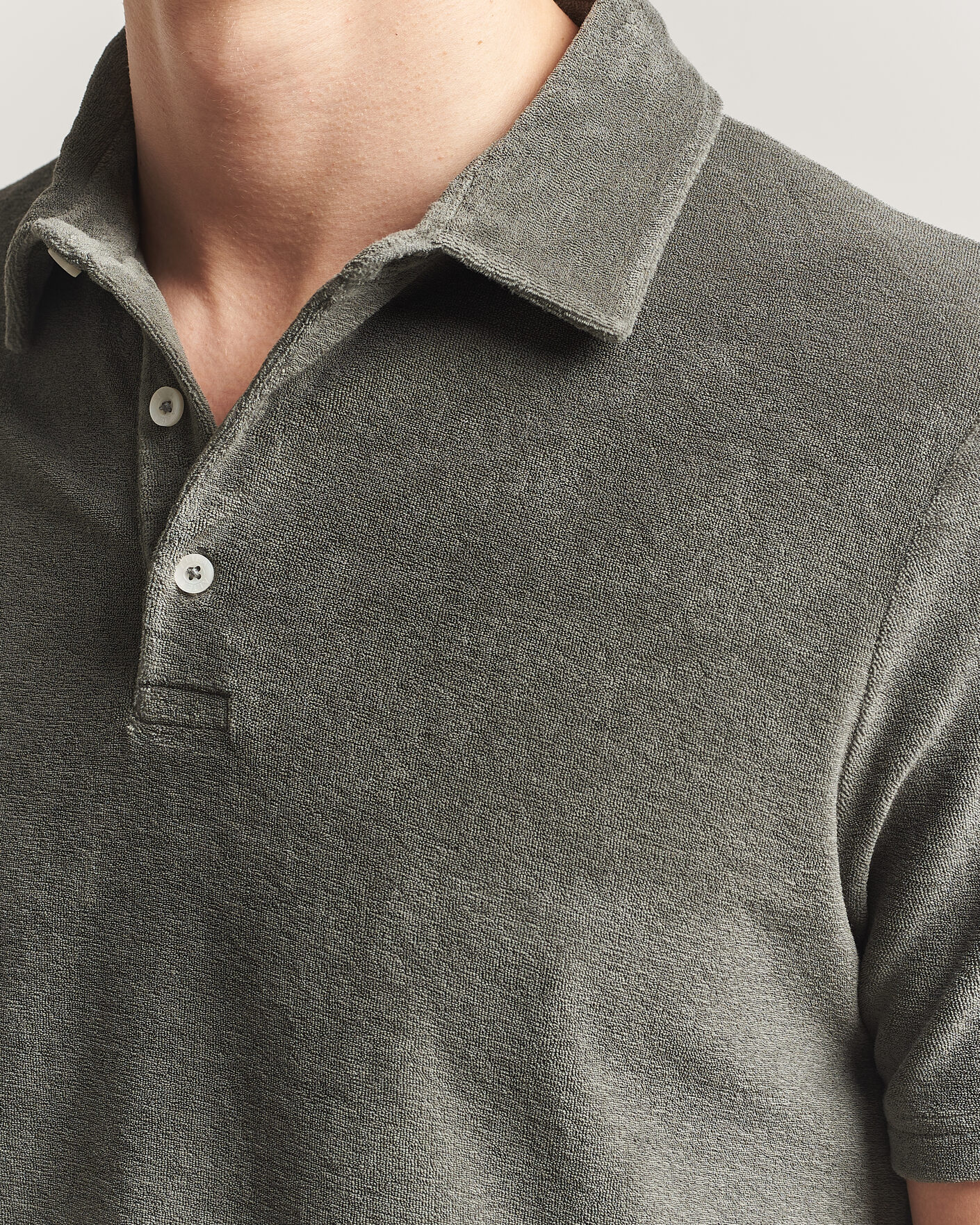 Uomini | Polo | Altea | Terry Cotton Polo Olive