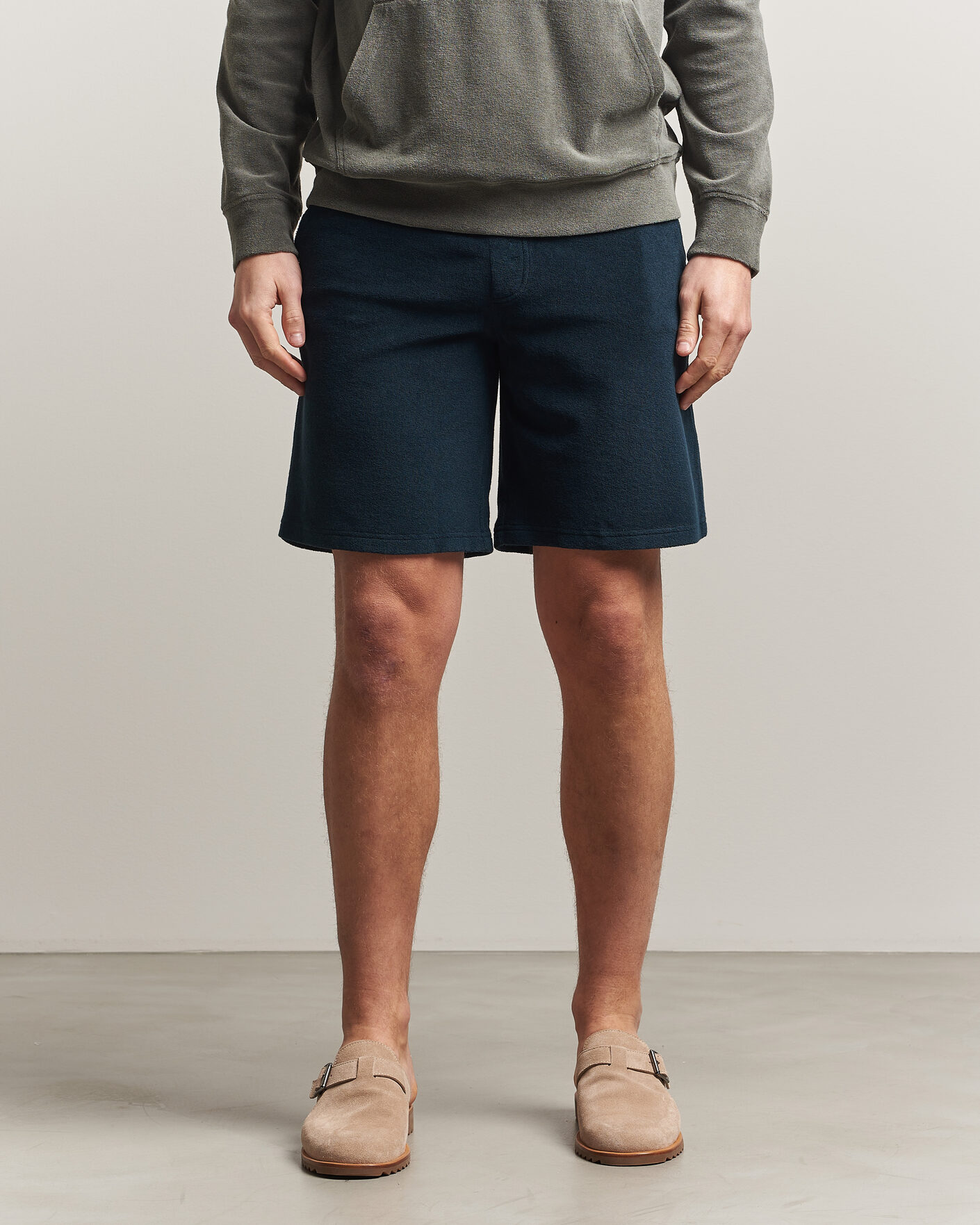 Uomini | Pantaloncini | Altea | Terry Drawstring Shorts Navy