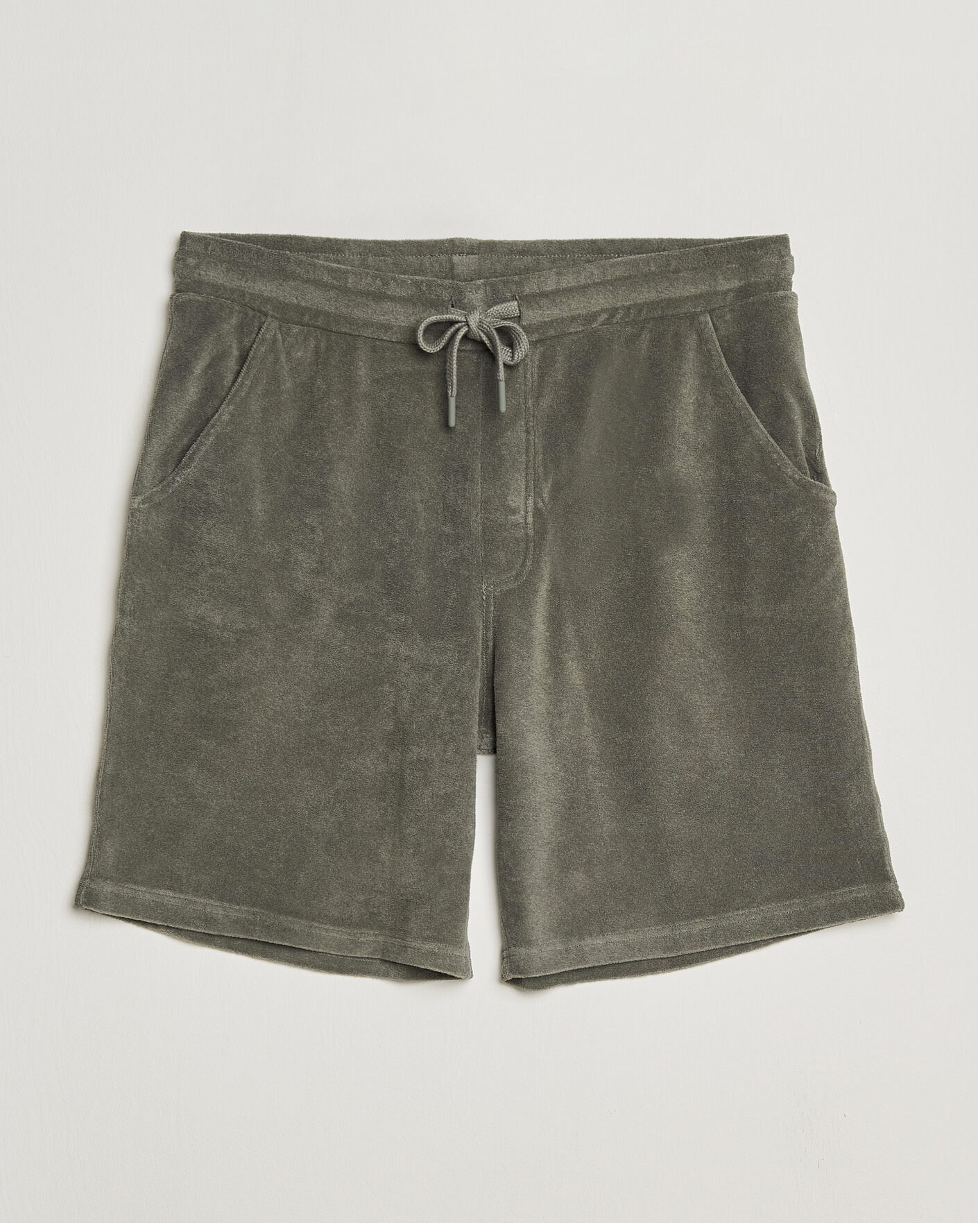 Uomini | Pantaloncini | Altea | Terry Drawstring Shorts Olive