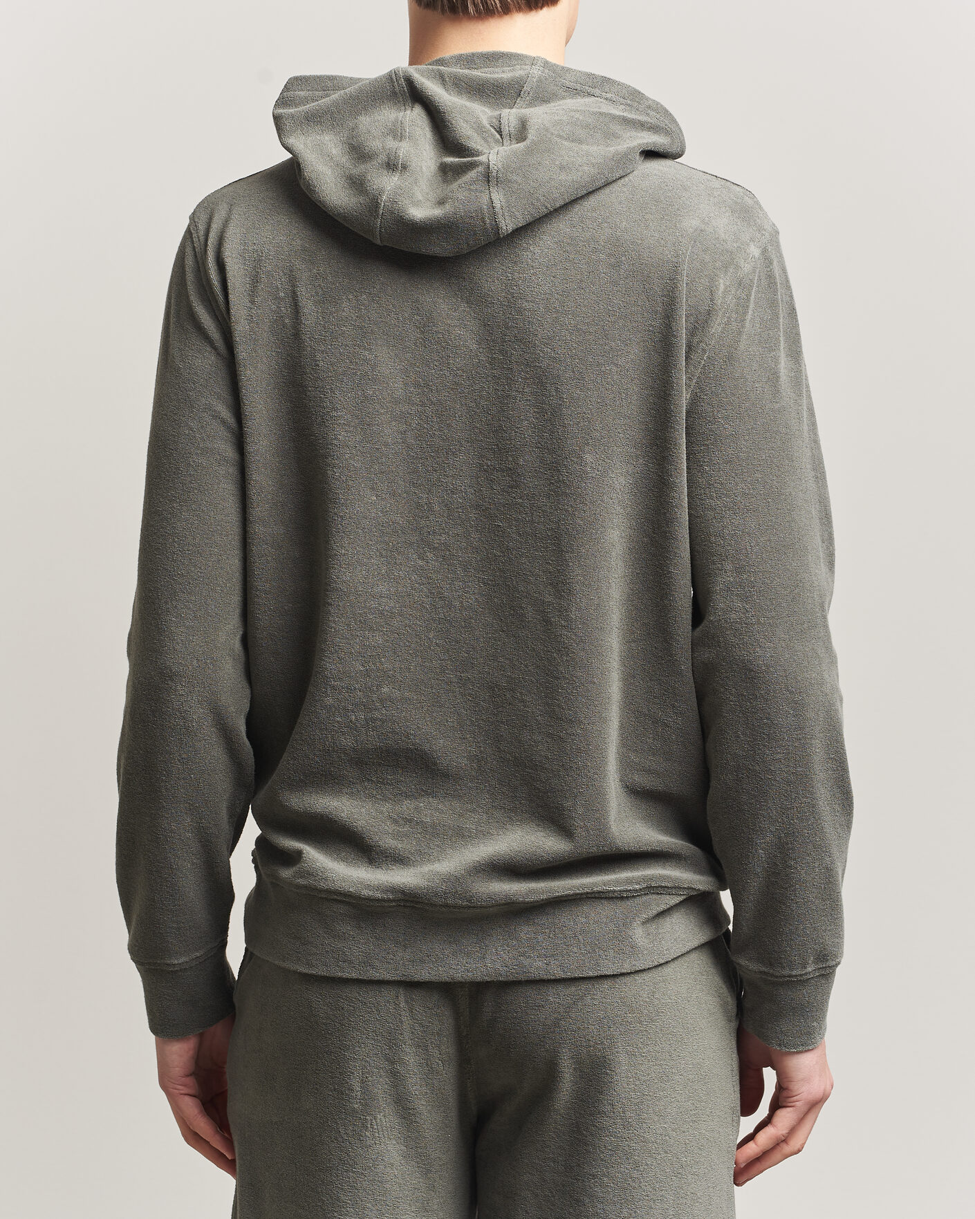 Uomini | Maglieria | Altea | Terry Cotton Hoodie Olive