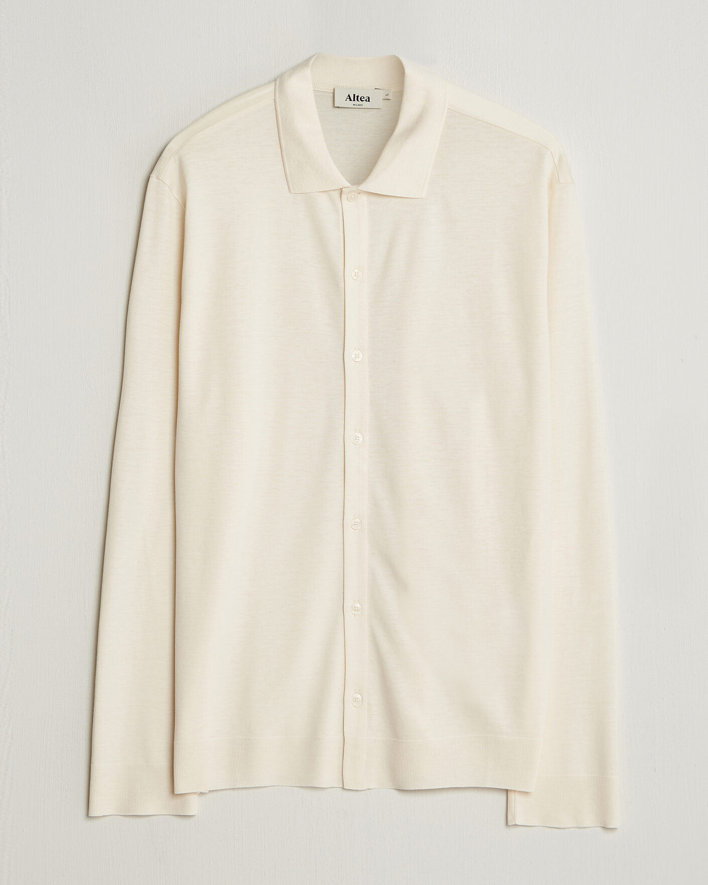 Uomini | Camicie | Altea | Jersey Knit Shirt Off White