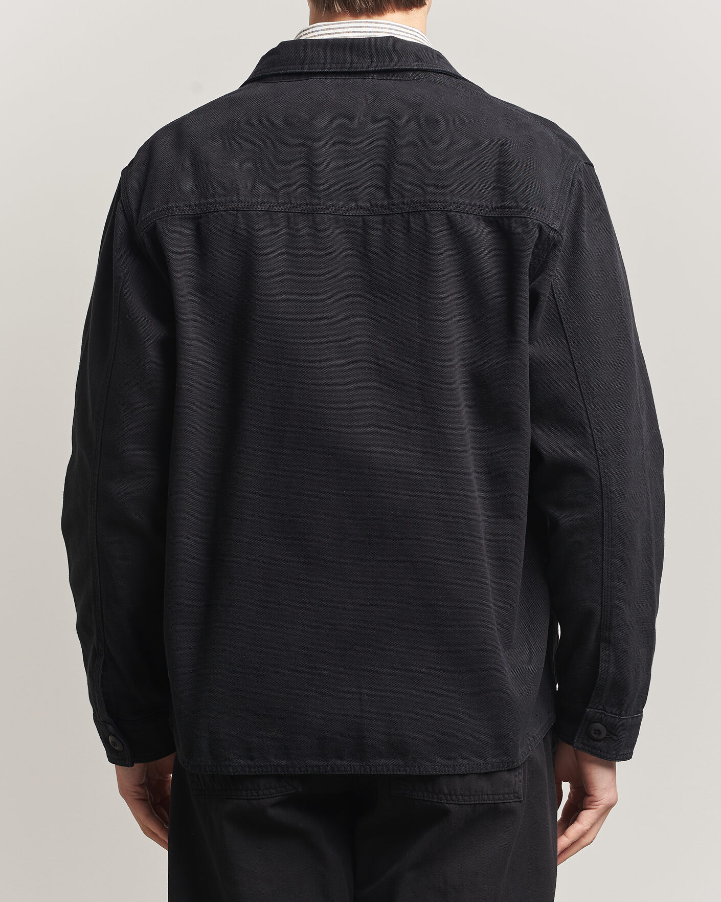 Uomini | Camicie | Forét | Berry Canvas Overshirt Black