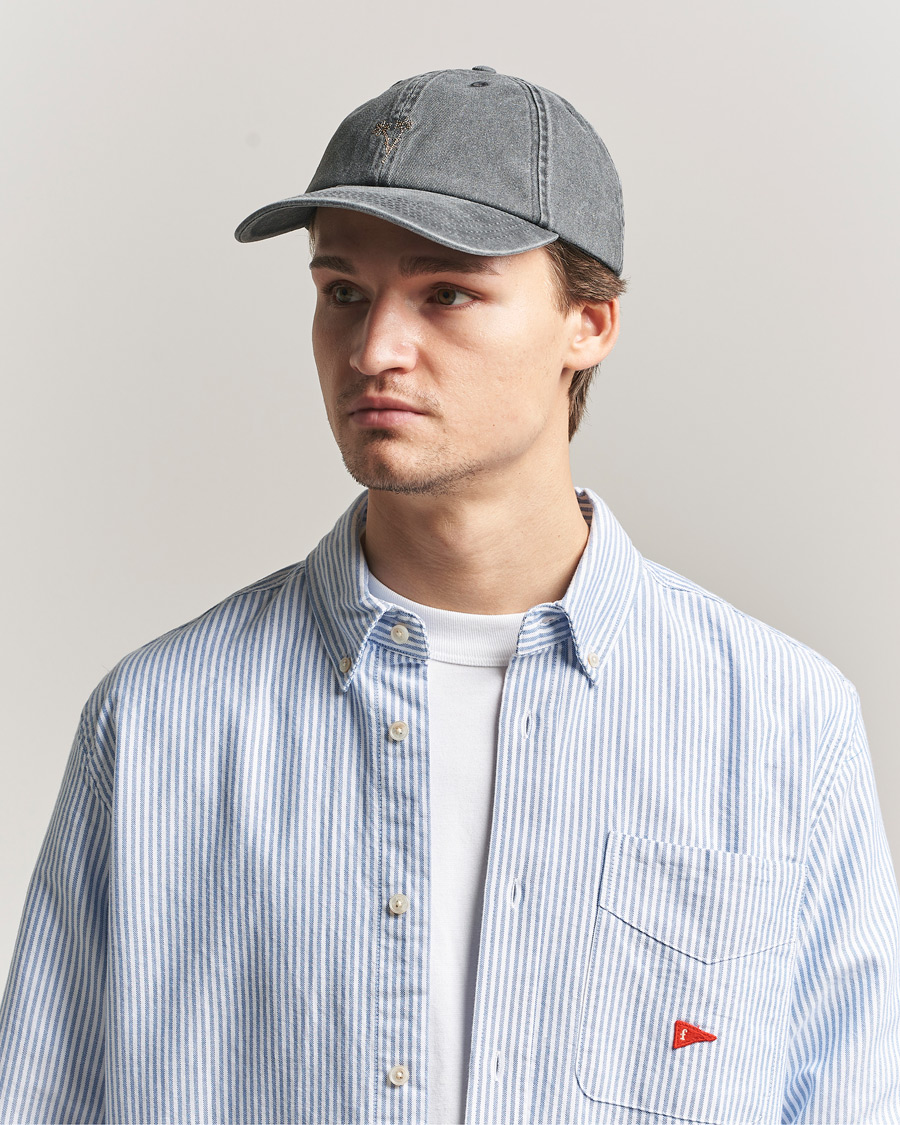 Uomini | Cappelli & Berretti | Forét | Bouquet Heavy Washed Cap Washed Black