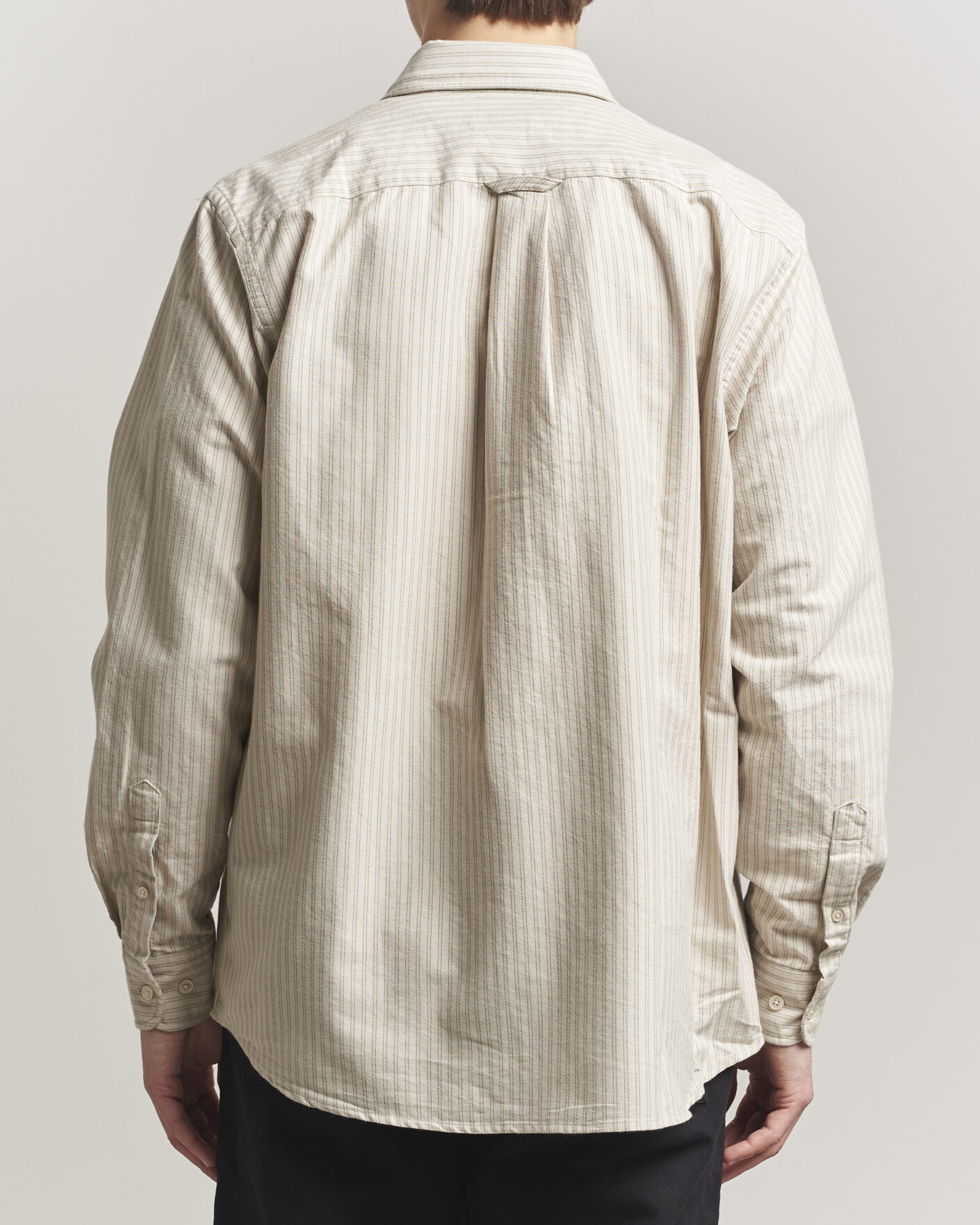 Uomini | Camicie | Forét | Flag Regular Fit Pocket Oxford Shirt Taupe Stripe