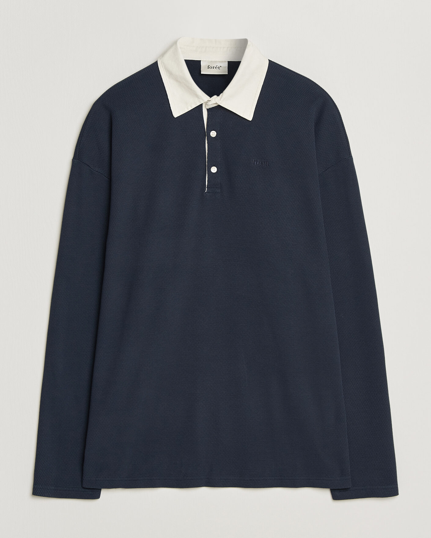 Uomini | Maglieria | Forét | Match Rugby Structured Sweatshirt Navy