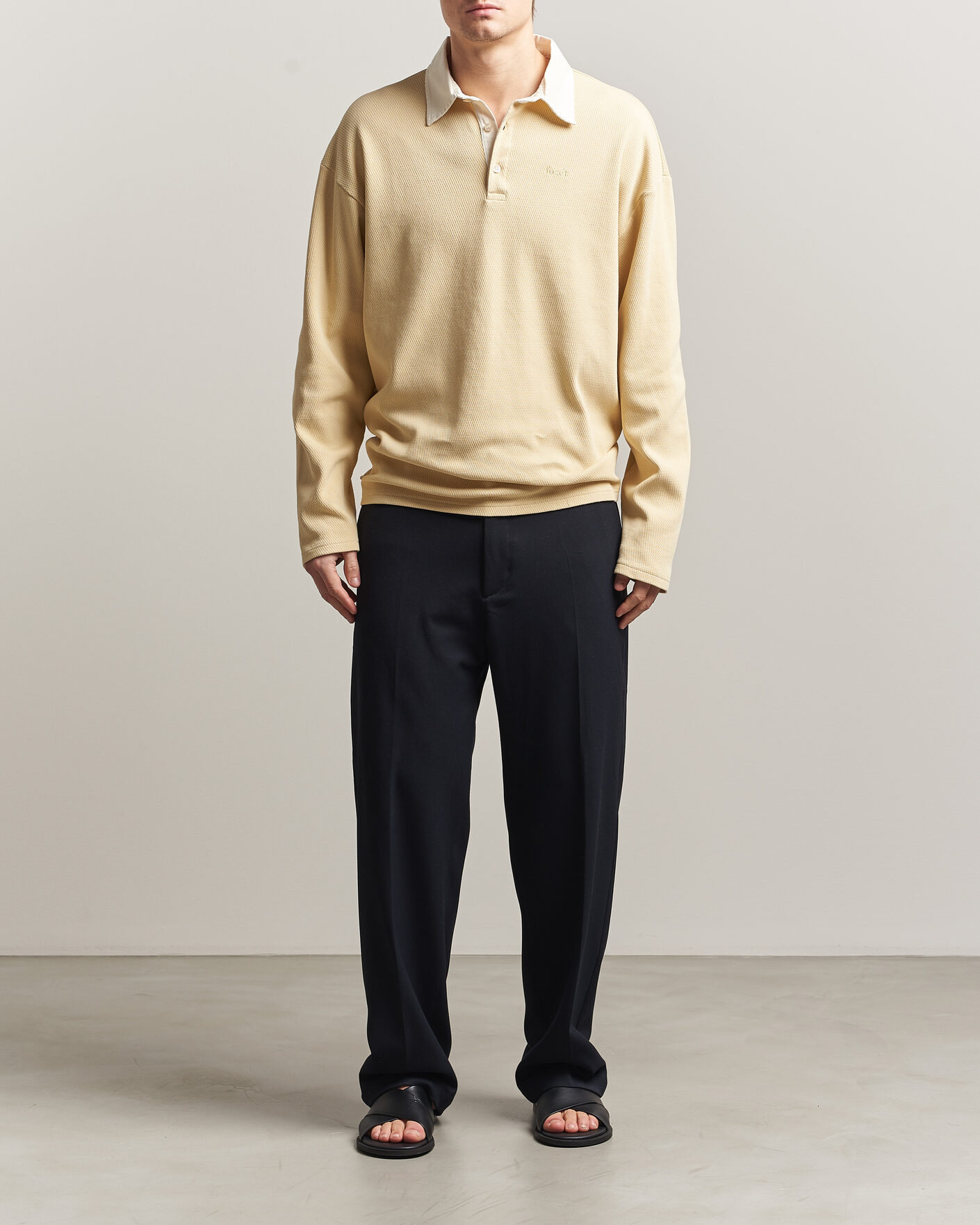 Uomini | Maglieria | Forét | Match Rugby Structured Sweatshirt Vintage Yellow