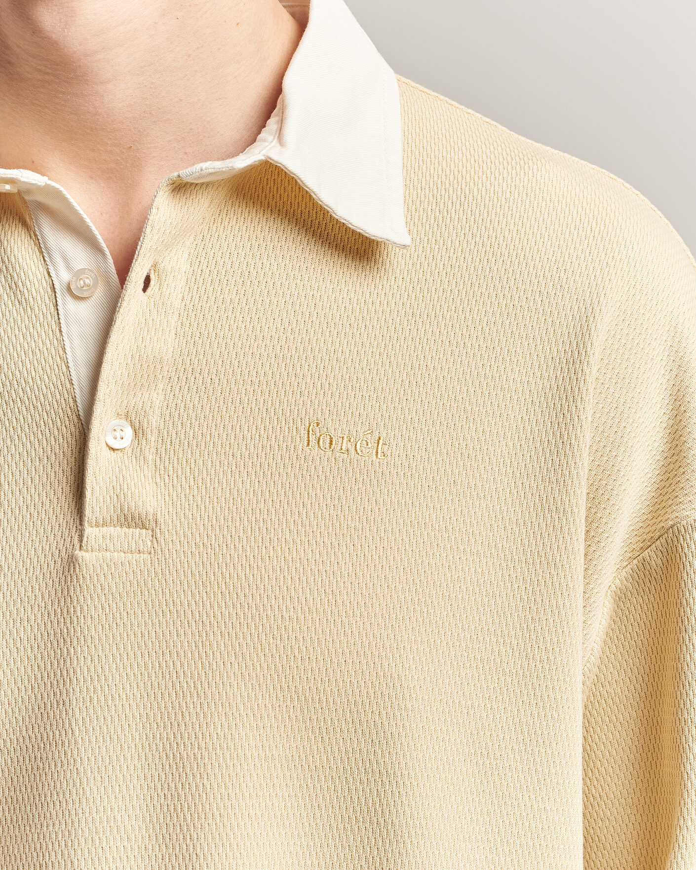 Uomini | Maglieria | Forét | Match Rugby Structured Sweatshirt Vintage Yellow
