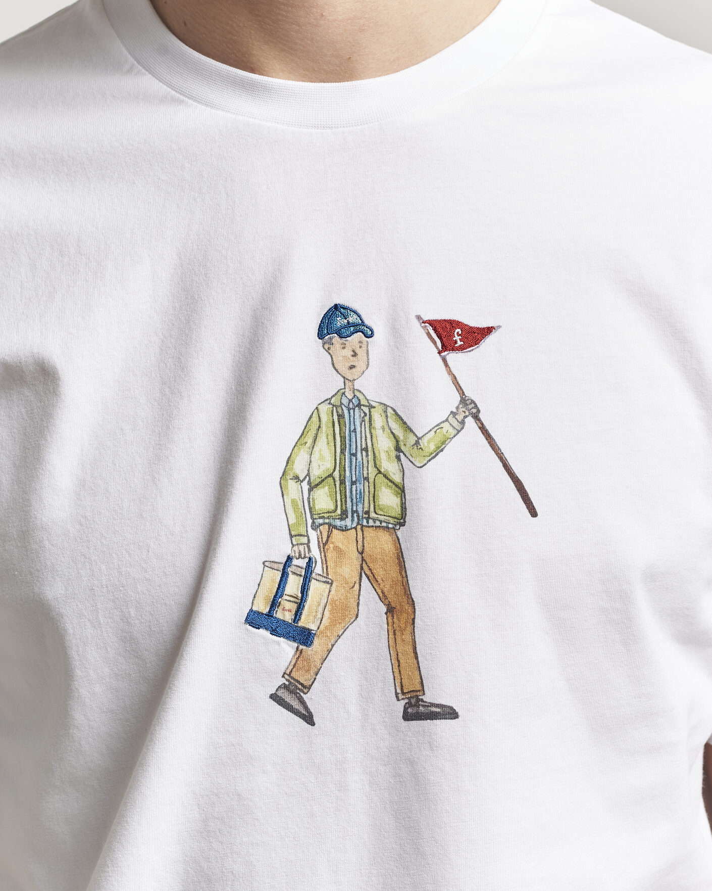 Uomini | T-shirt | Forét | Patrol T-Shirt White