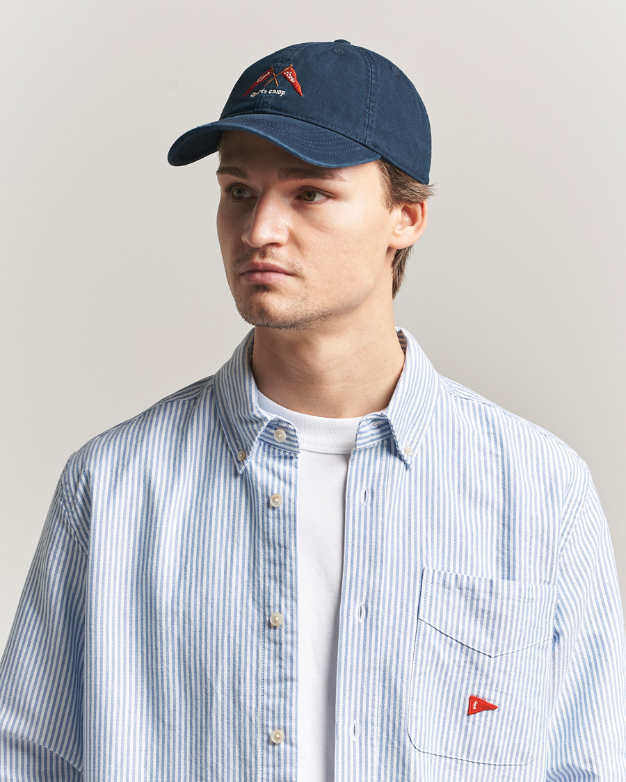 Uomini | Cappelli & Berretti | Forét | Pennant Washed Cap Navy
