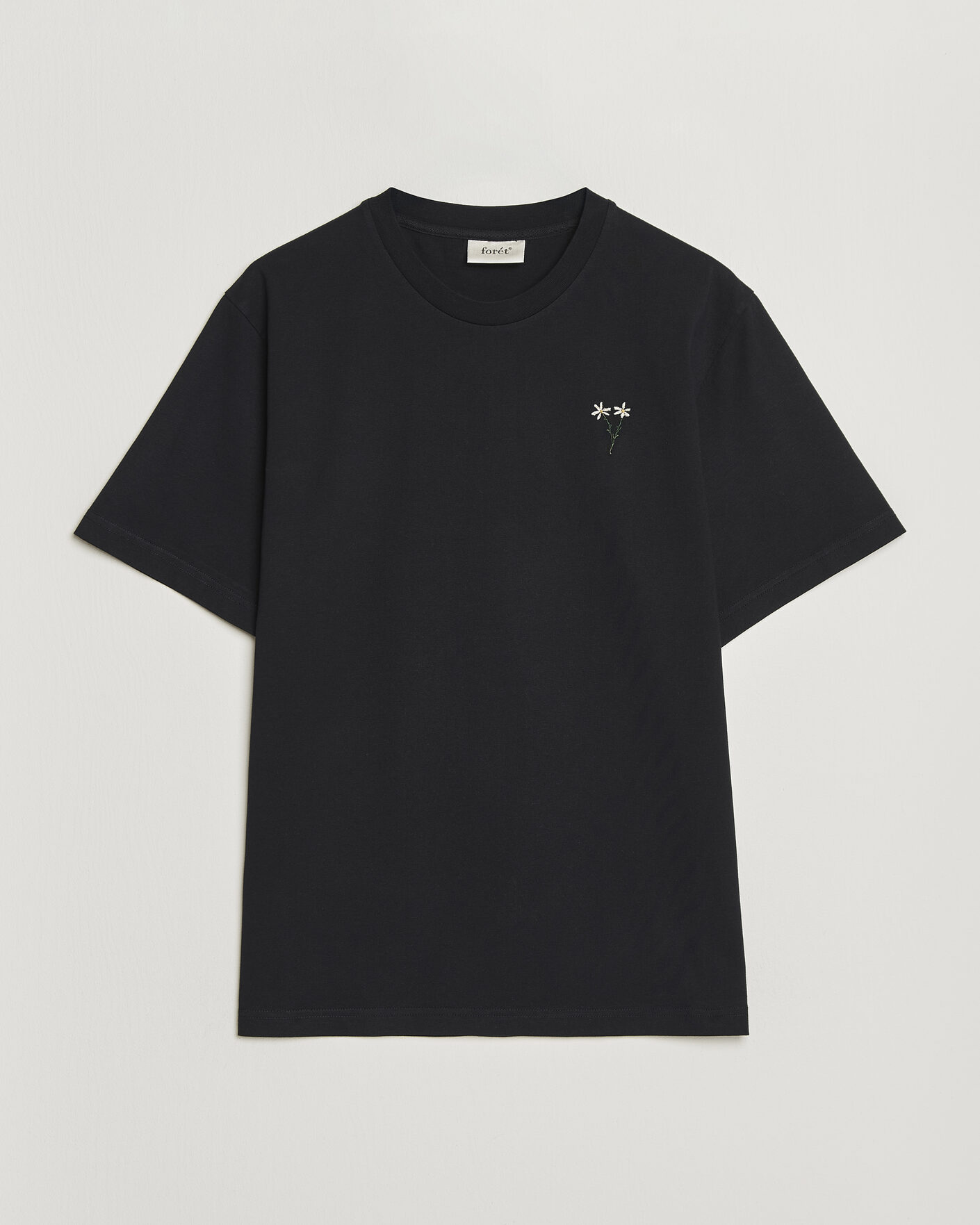 Uomini | T-shirt | Forét | Posy T-Shirt Black