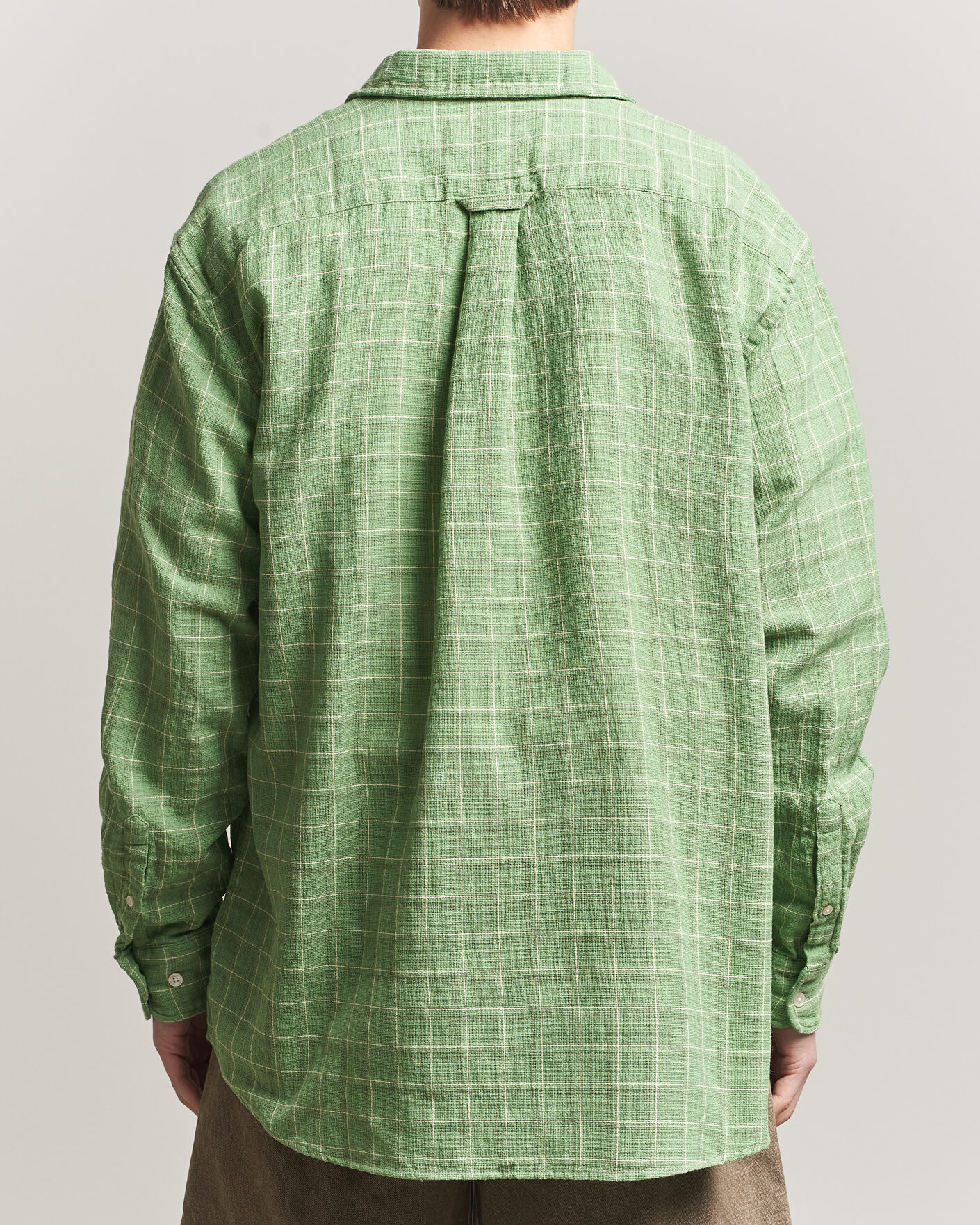 Uomini | Camicie | Forét | Scout Relaxed Fit Loose Weave Shirt Vibrant Moss