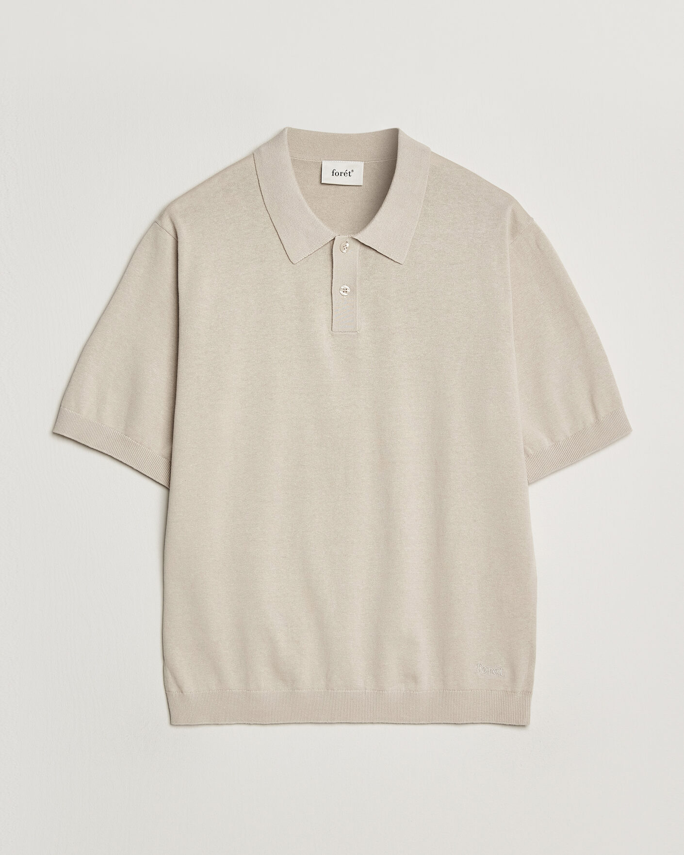 Uomini | Polo | Forét | Sea Cotton/Linen Polo Oatmeal