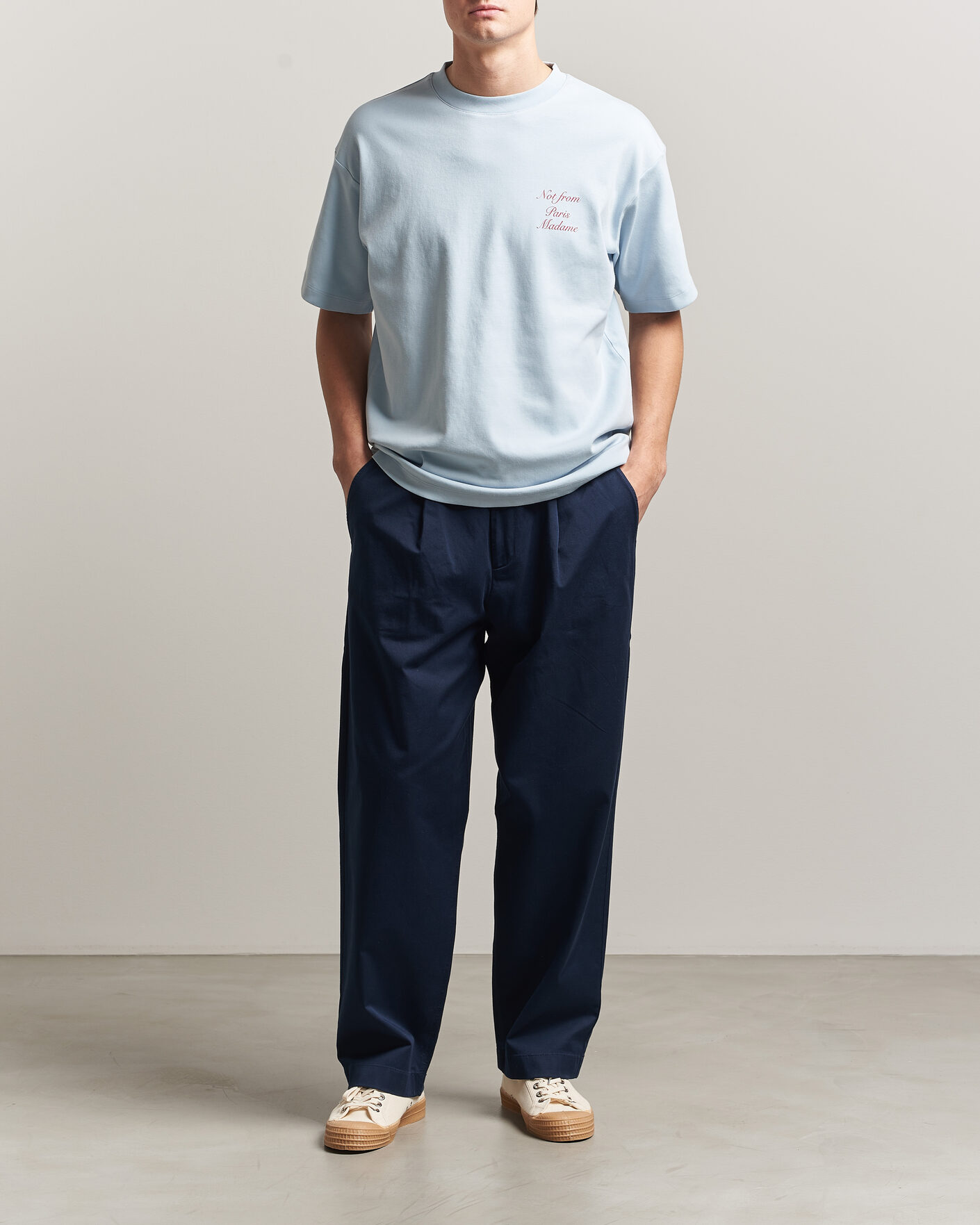 Uomini | Pantaloni | Forét | Writer Relaxed Fit Pants Navy