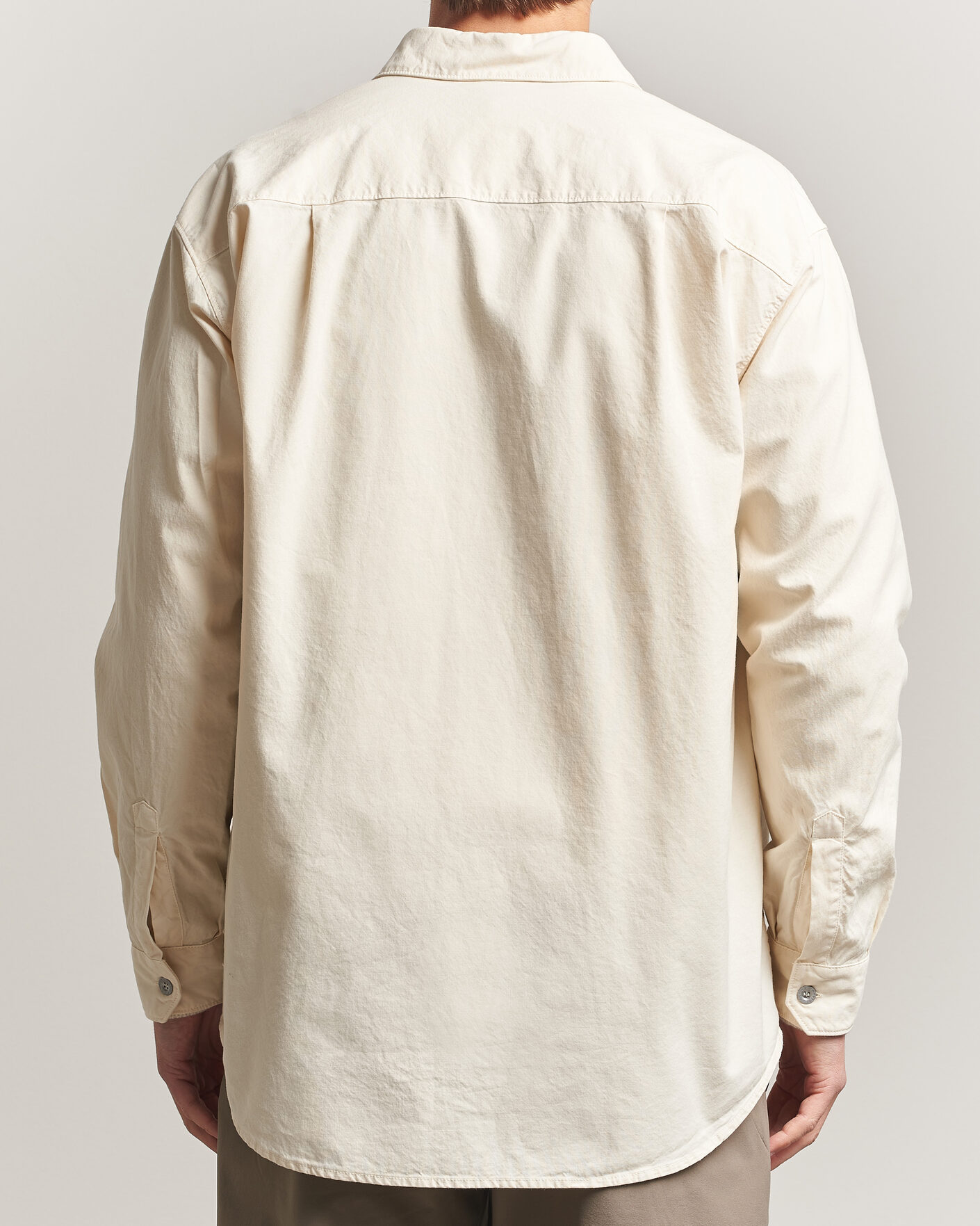 Uomini | Camicie | Stone Island | Marina Cotton Panama Weave Overshirt Ivory