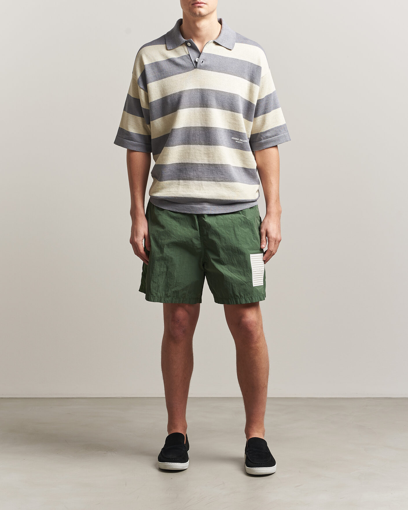 Uomini | Costumi da bagno | Stone Island | Marina Micro Brushed Nylon-TC Swimshorts Quartz Green