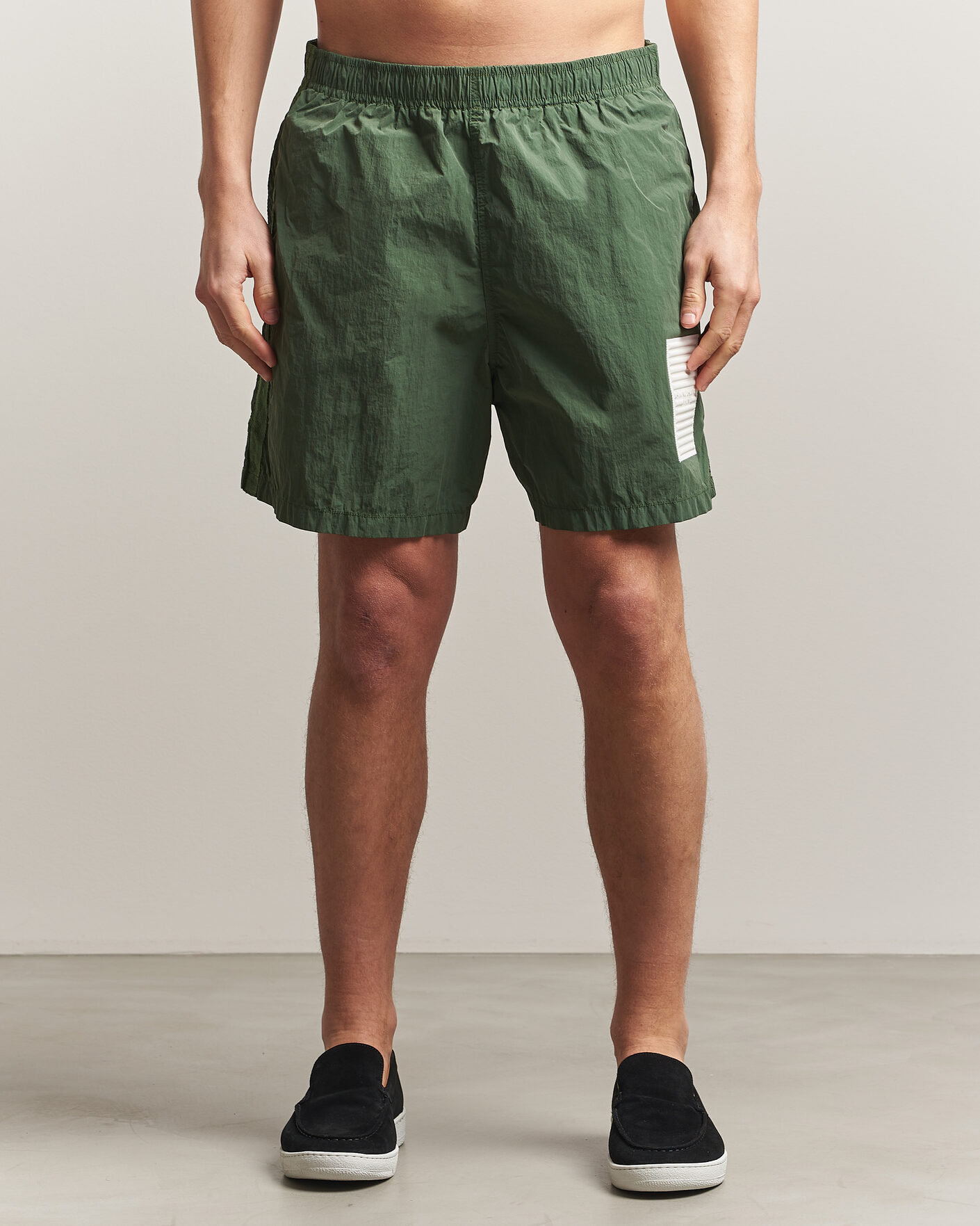 Uomini | Costumi da bagno | Stone Island | Marina Micro Brushed Nylon-TC Swimshorts Quartz Green