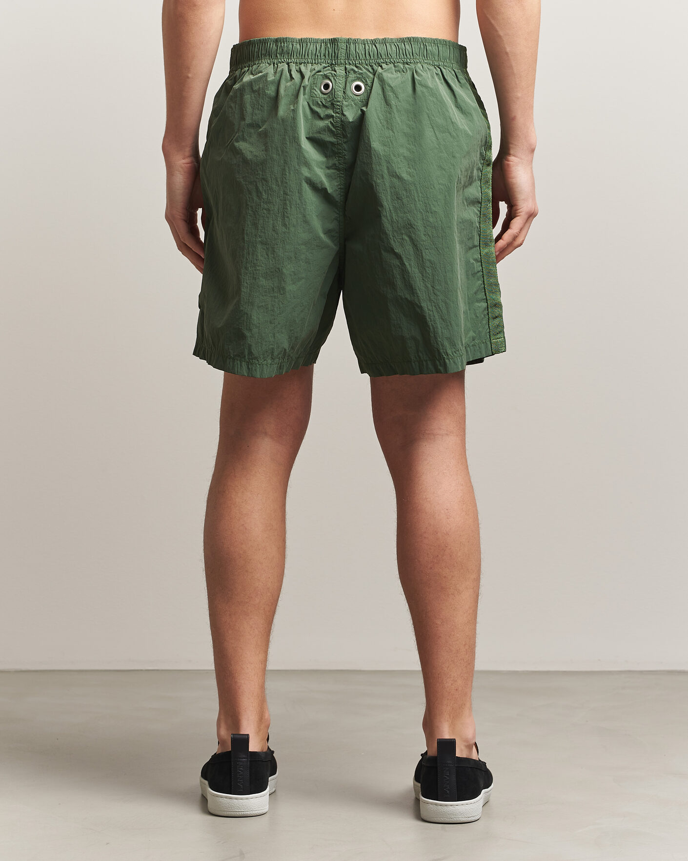 Uomini | Costumi da bagno | Stone Island | Marina Micro Brushed Nylon-TC Swimshorts Quartz Green