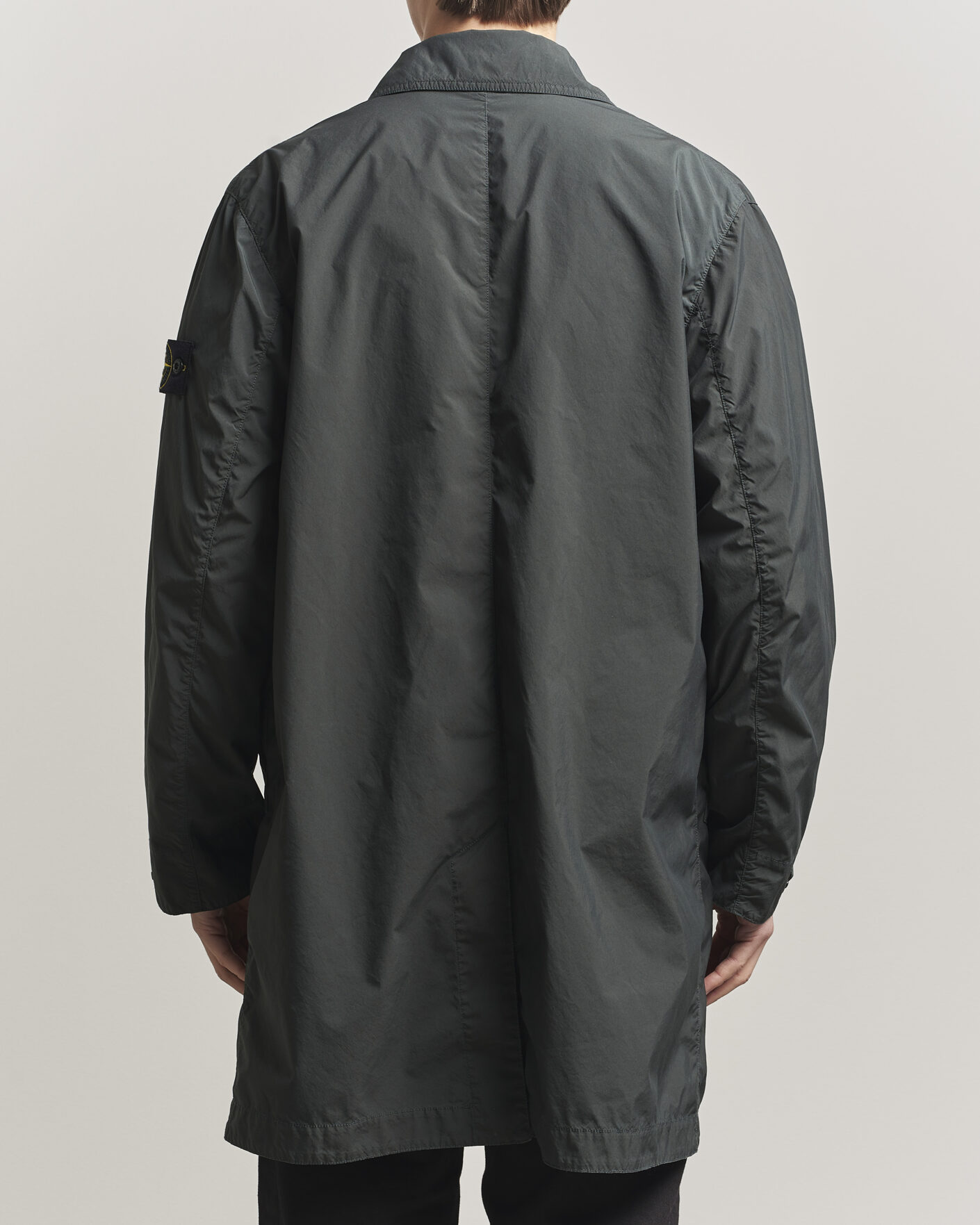 Uomini | Giacche | Stone Island | Light Compact Car Coat Charcoal