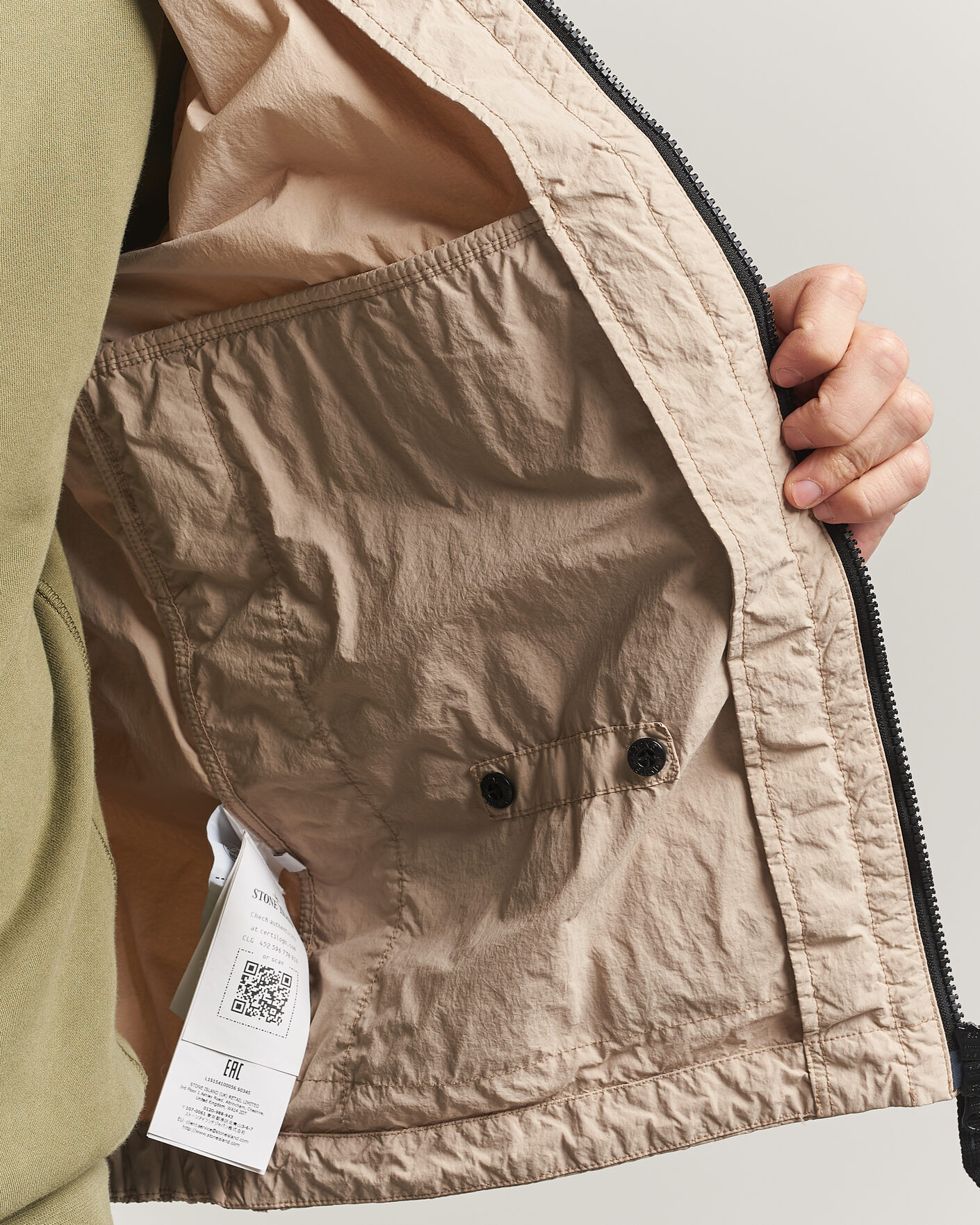 Uomini | Giacche | Stone Island | Nylon Smerigliato-TC Stand Collar Jacket Desert