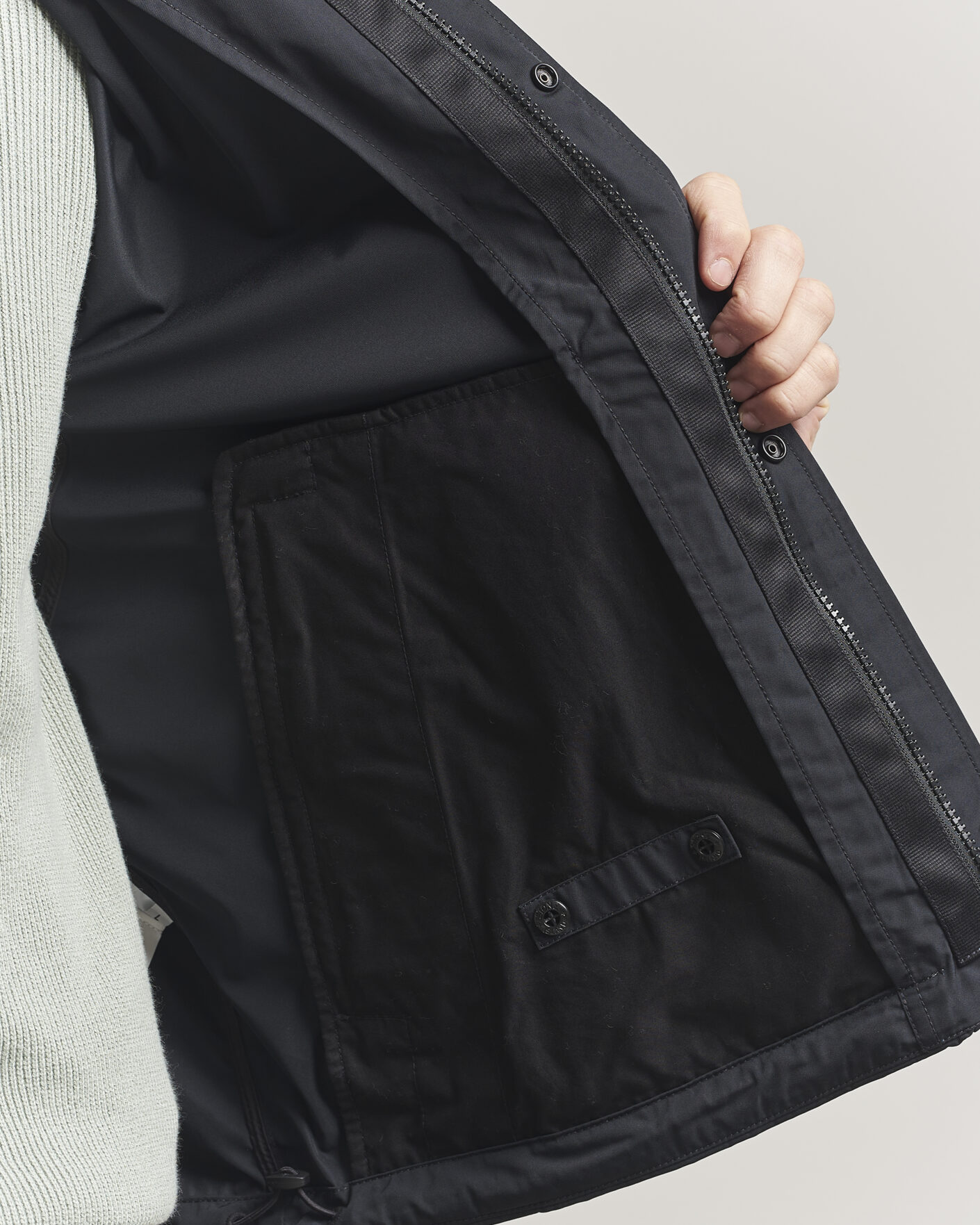 Uomini | Giacche | Stone Island | Micro Twill Stand Collar Jacket Black