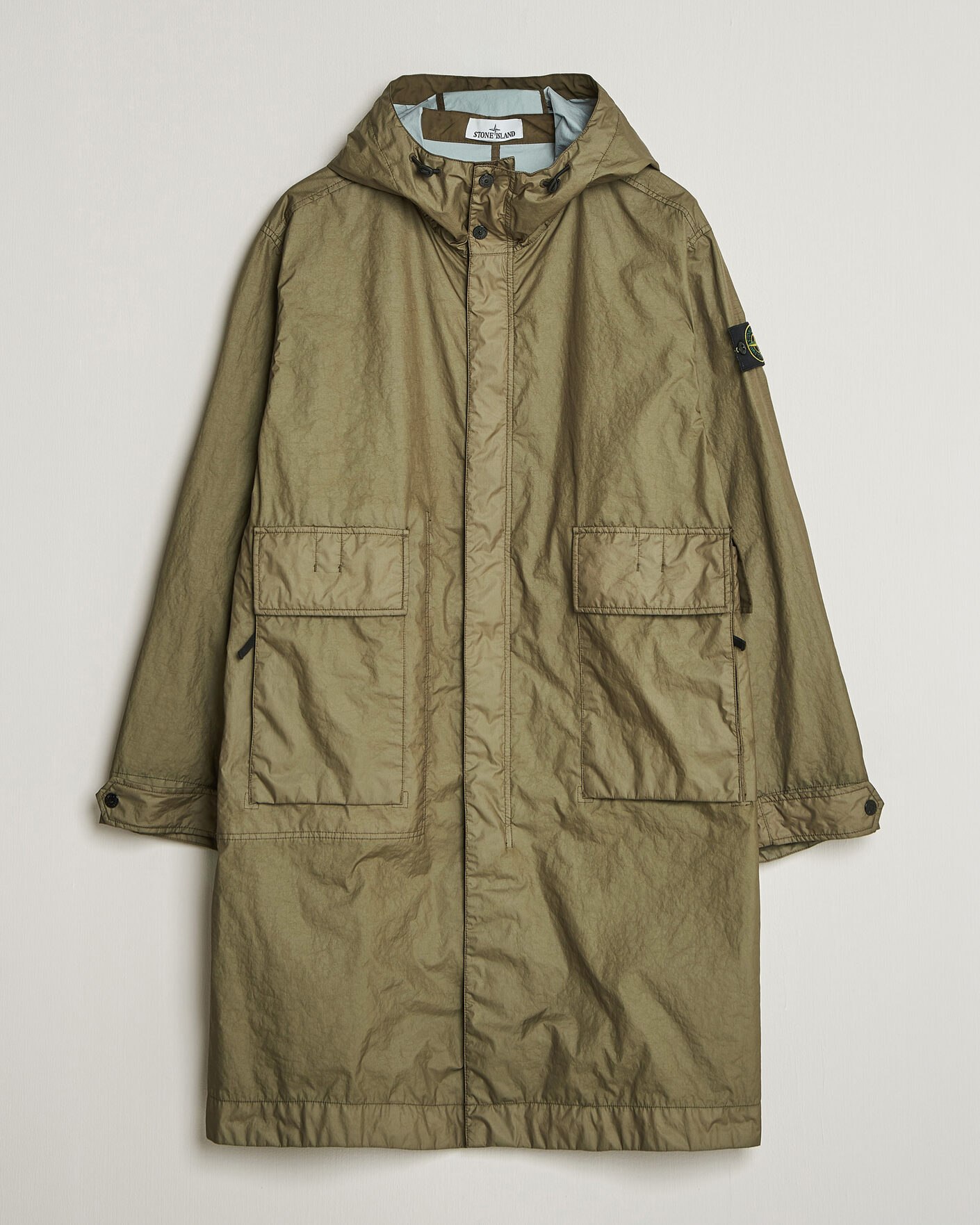 Uomini | Giacche | Stone Island | Membrana 3L Hooded Parka Military Green
