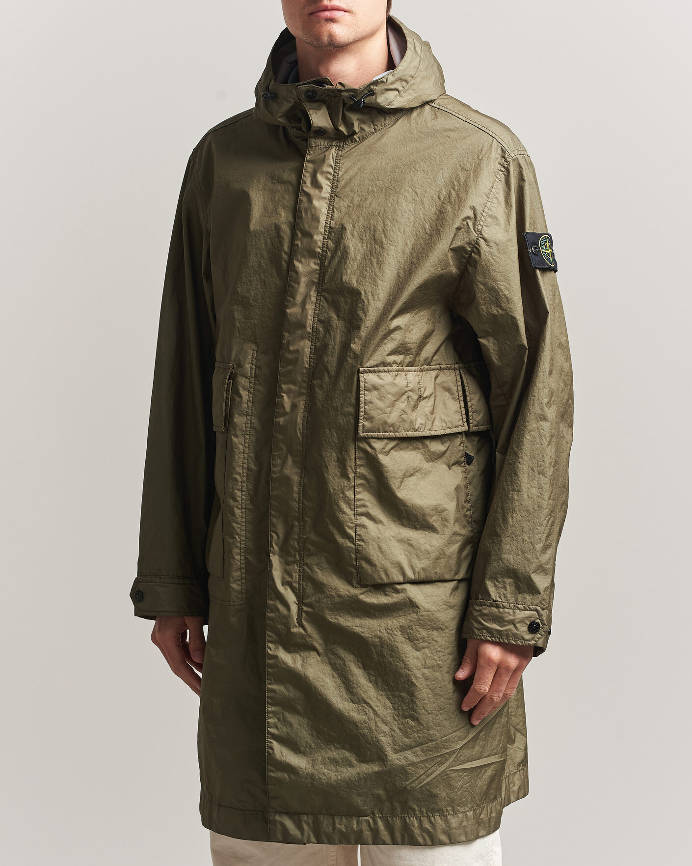 Uomini | Giacche | Stone Island | Membrana 3L Hooded Parka Military Green