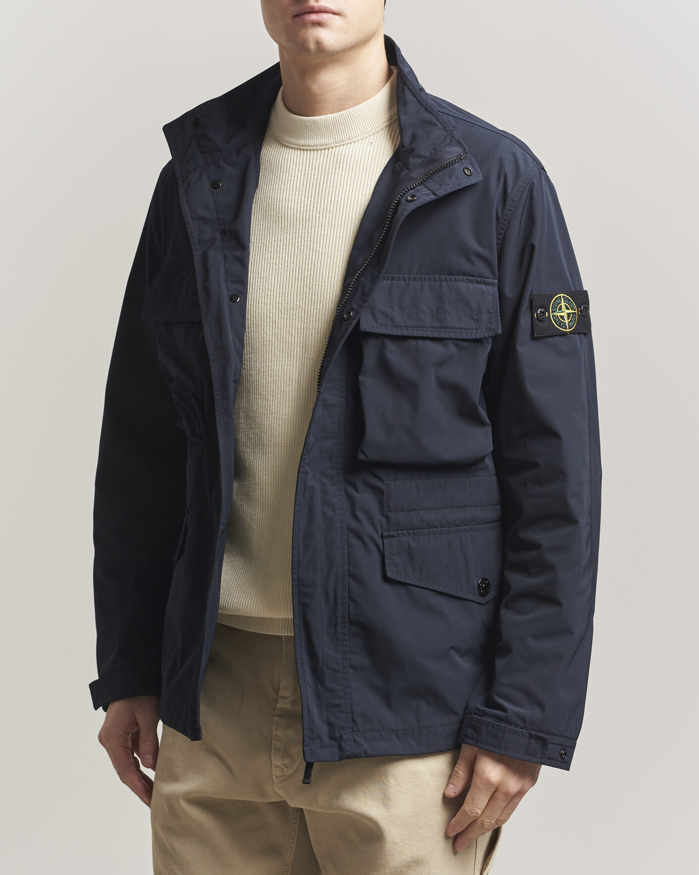 Uomini | Giacche | Stone Island | Micro Twill Field Jacket Navy