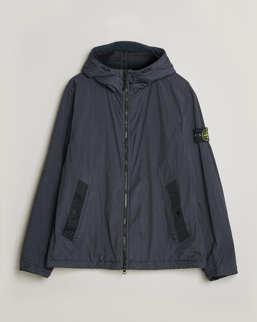 Uomini | Giacche | Stone Island | Crinkle Reps Padded Hood Jacket Navy