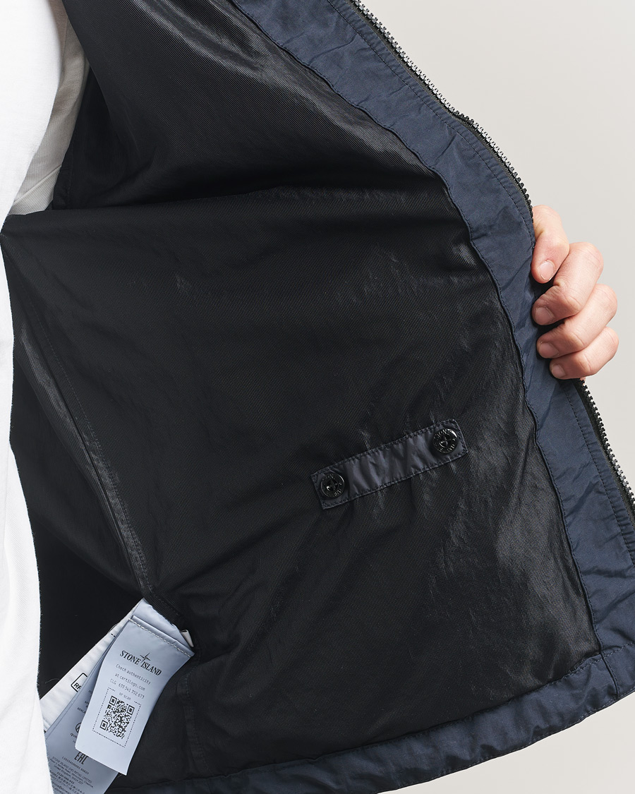 Uomini | Giacche | Stone Island | Crinkle Reps Padded Hood Jacket Navy