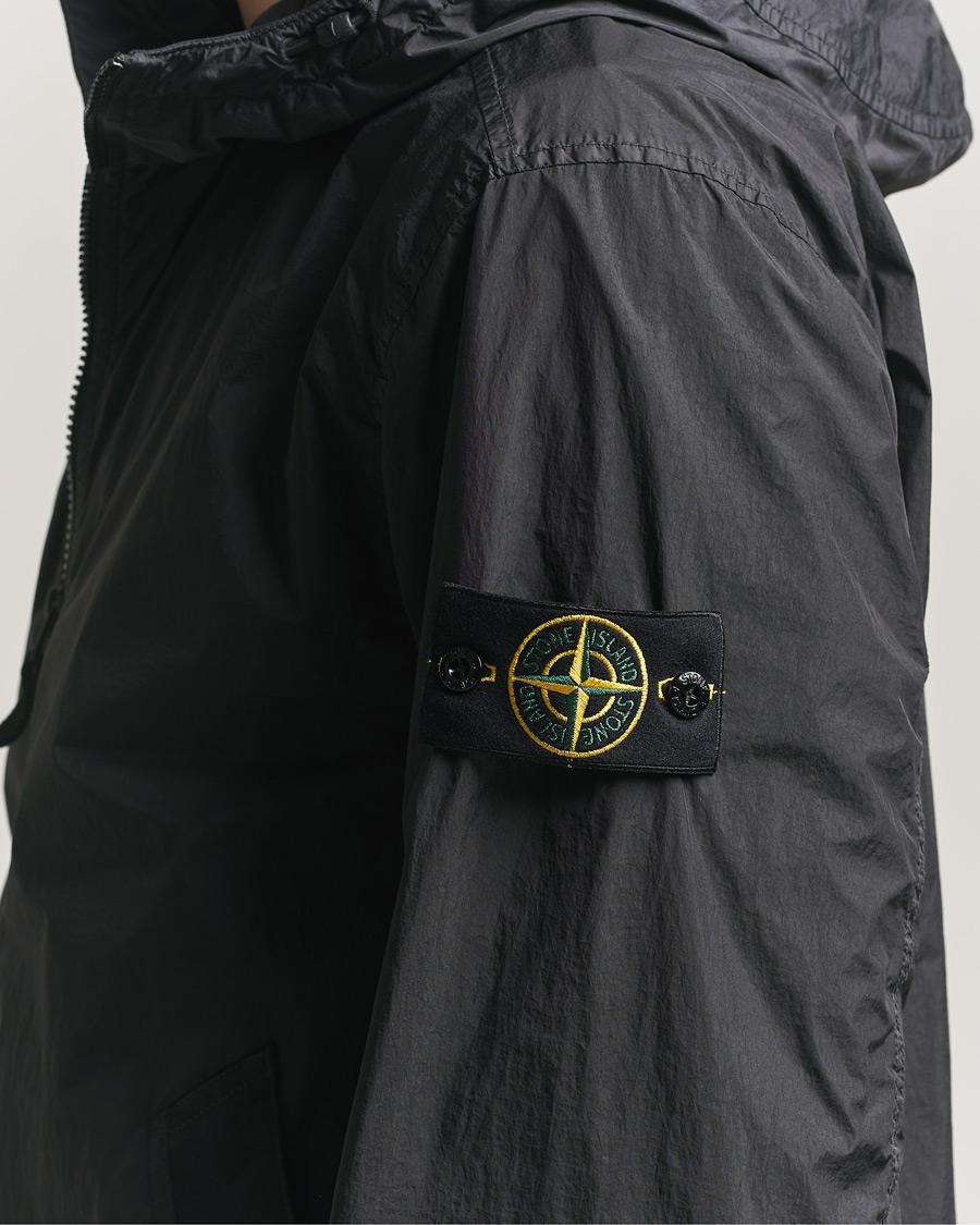 Uomini | Giacche | Stone Island | Crinkle Reps Padded Hood Jacket Black