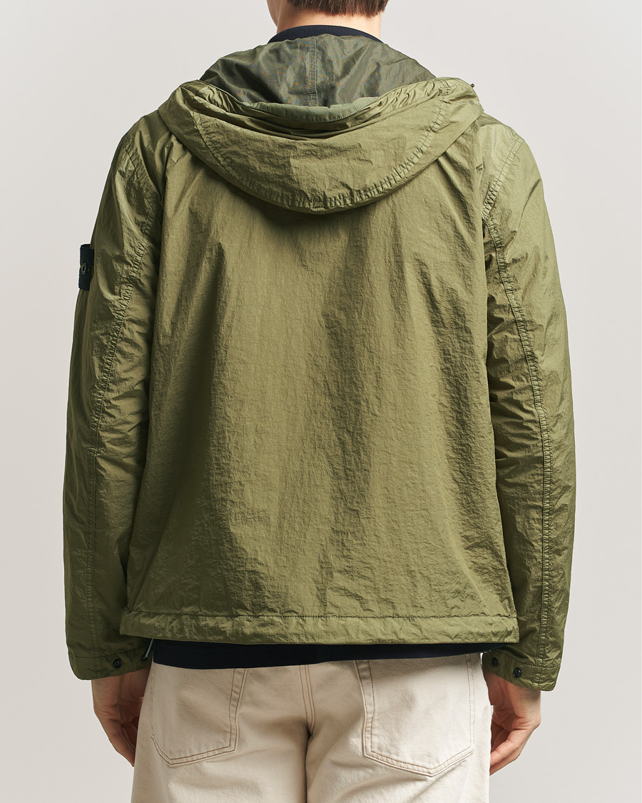 Uomini | Giacche | Stone Island | Crinkle Reps Padded Hood Jacket Military Green