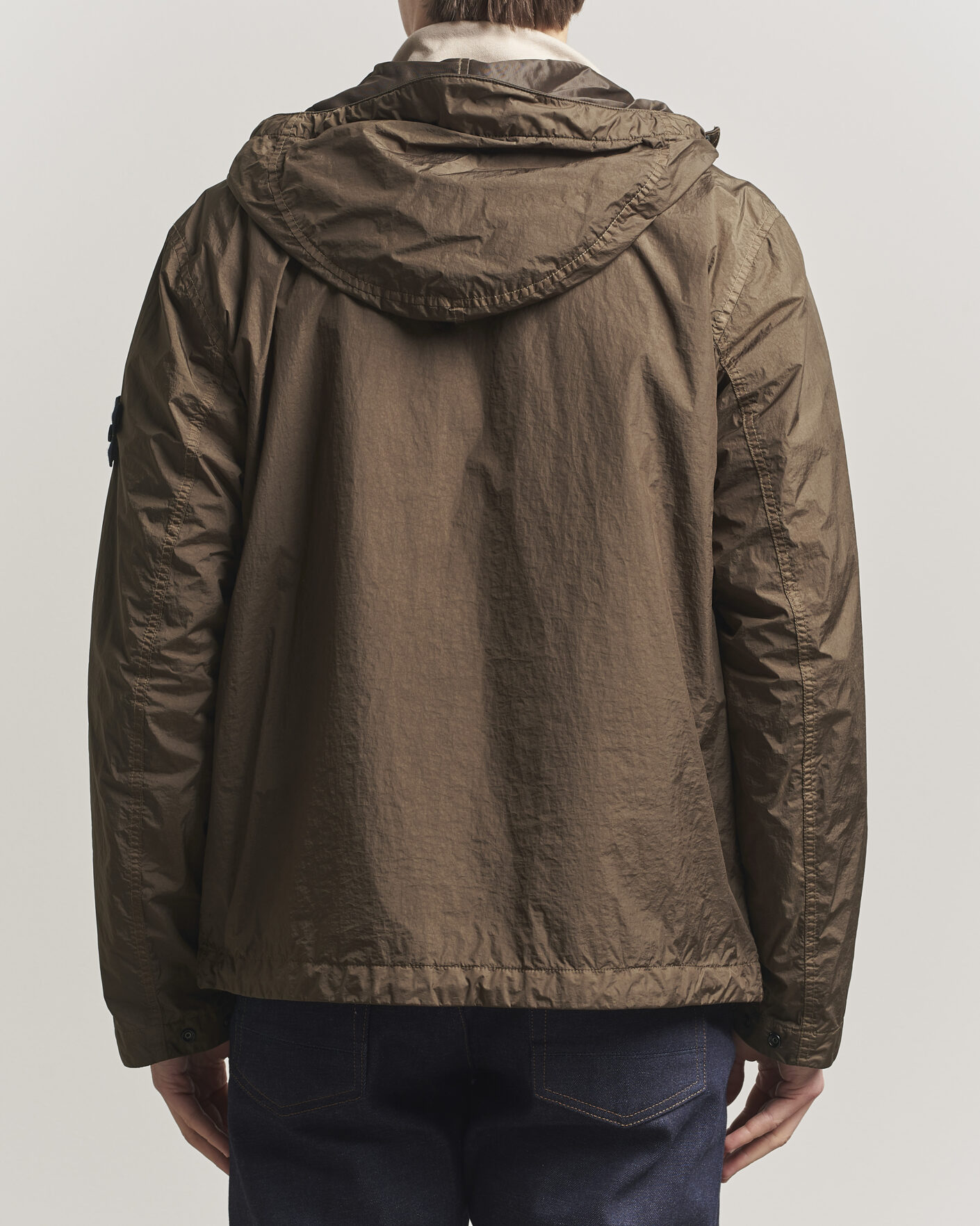 Uomini | Giacche | Stone Island | Crinkle Reps Padded Hood Jacket Umber