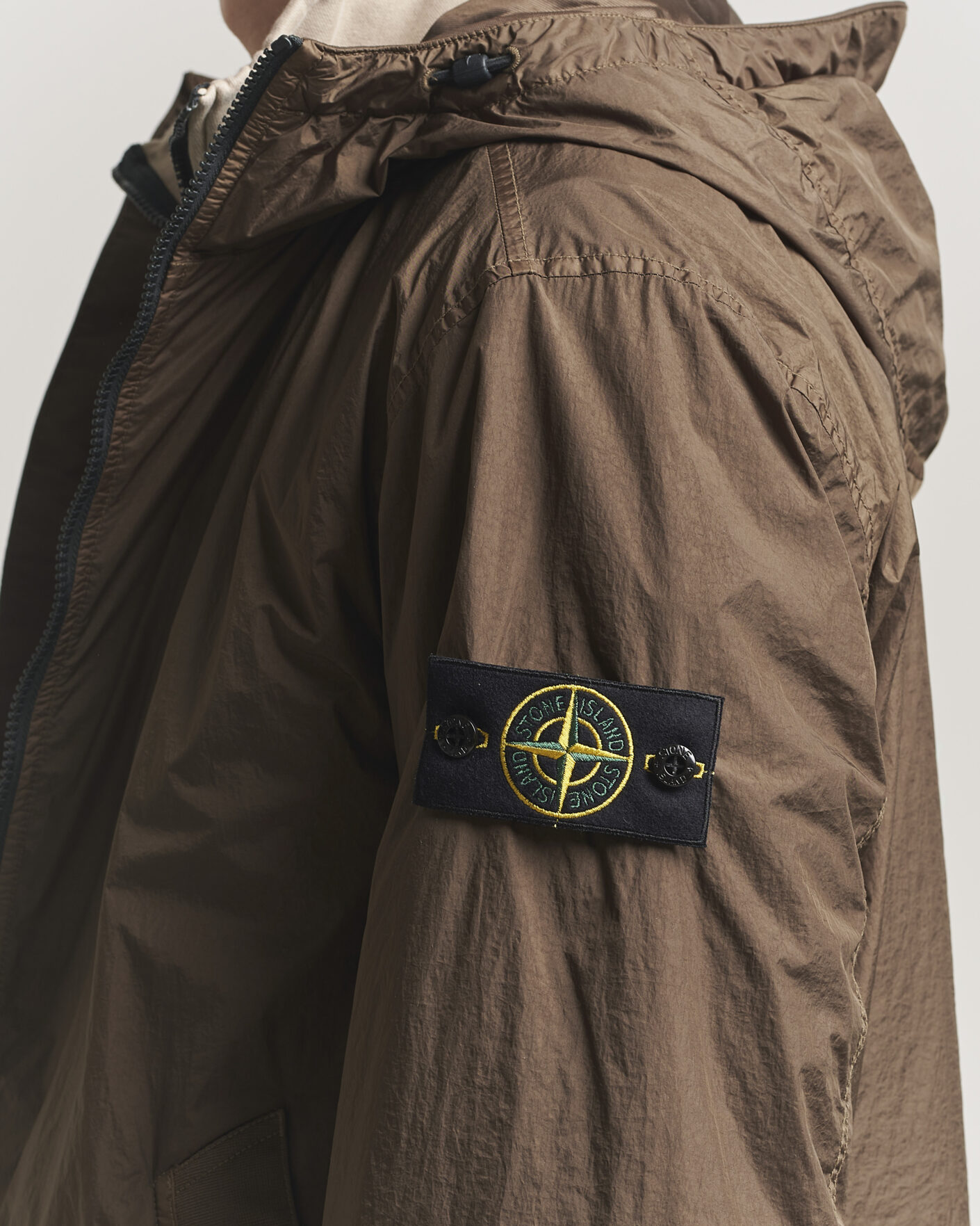 Uomini | Giacche | Stone Island | Crinkle Reps Padded Hood Jacket Umber