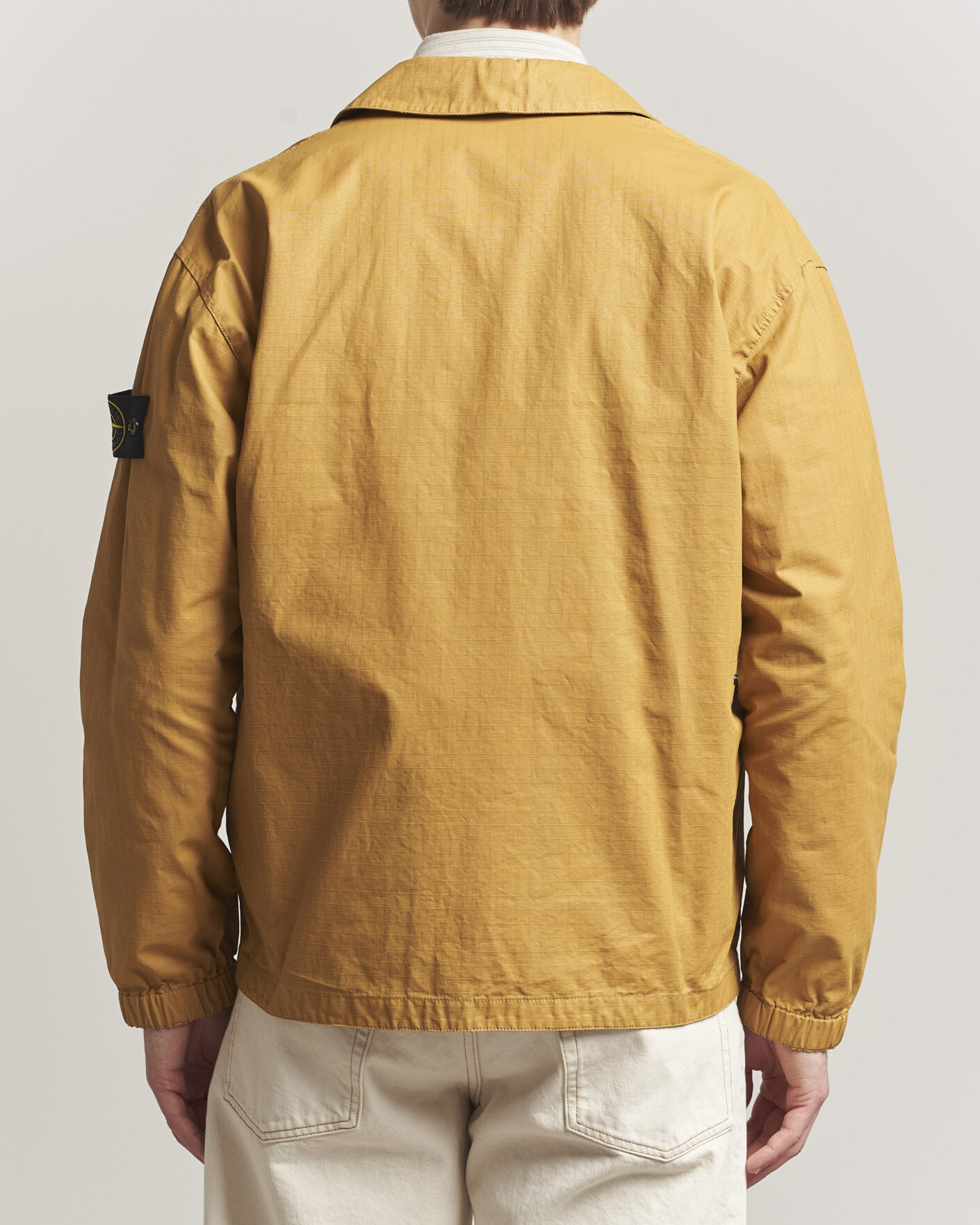 Uomini | Giacche | Stone Island | Double Coated Cotton Ripstop Overshirt Mustard