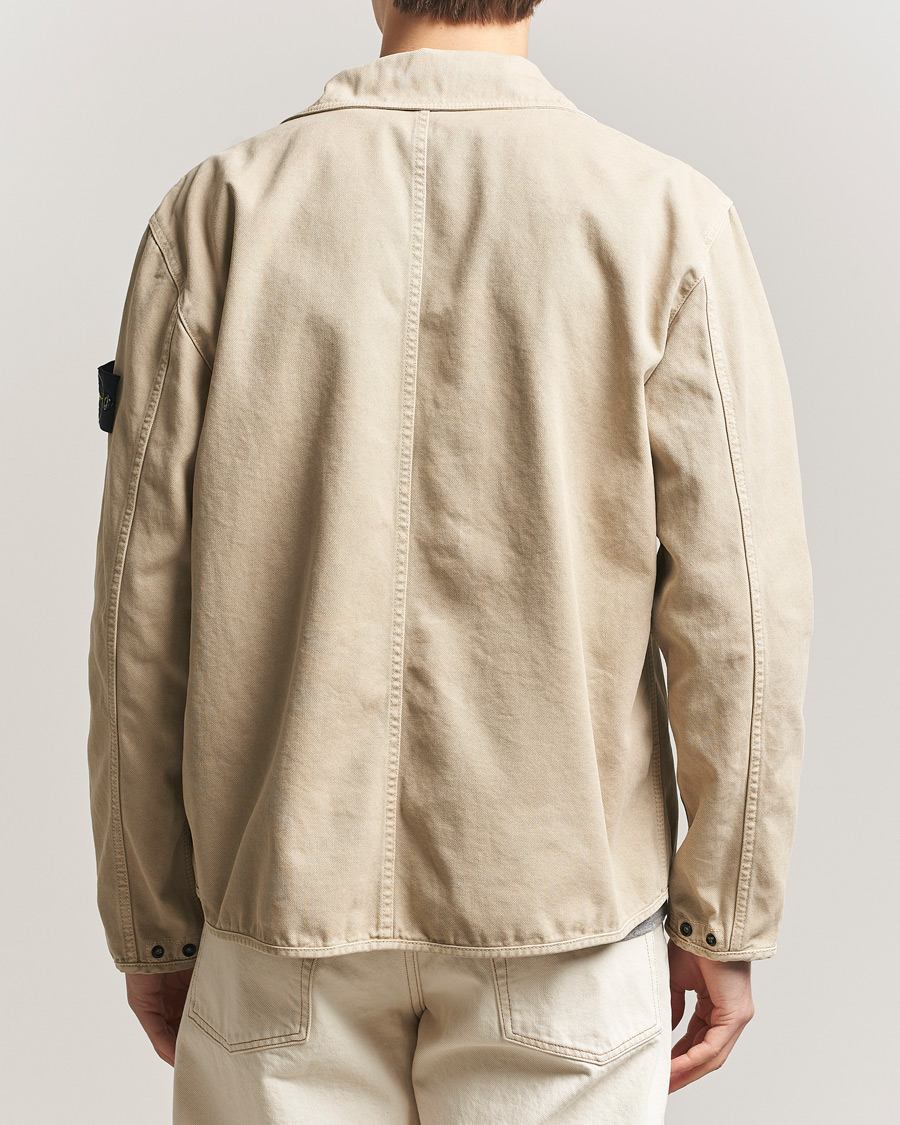 Uomini | Giacche | Stone Island | Organic Panama Cotton Shirt Jacket Desert