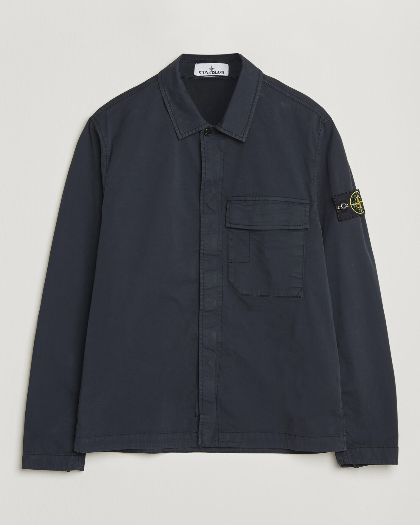 Uomini | Giacche | Stone Island | Organic Cotton Twill Overshirt Navy