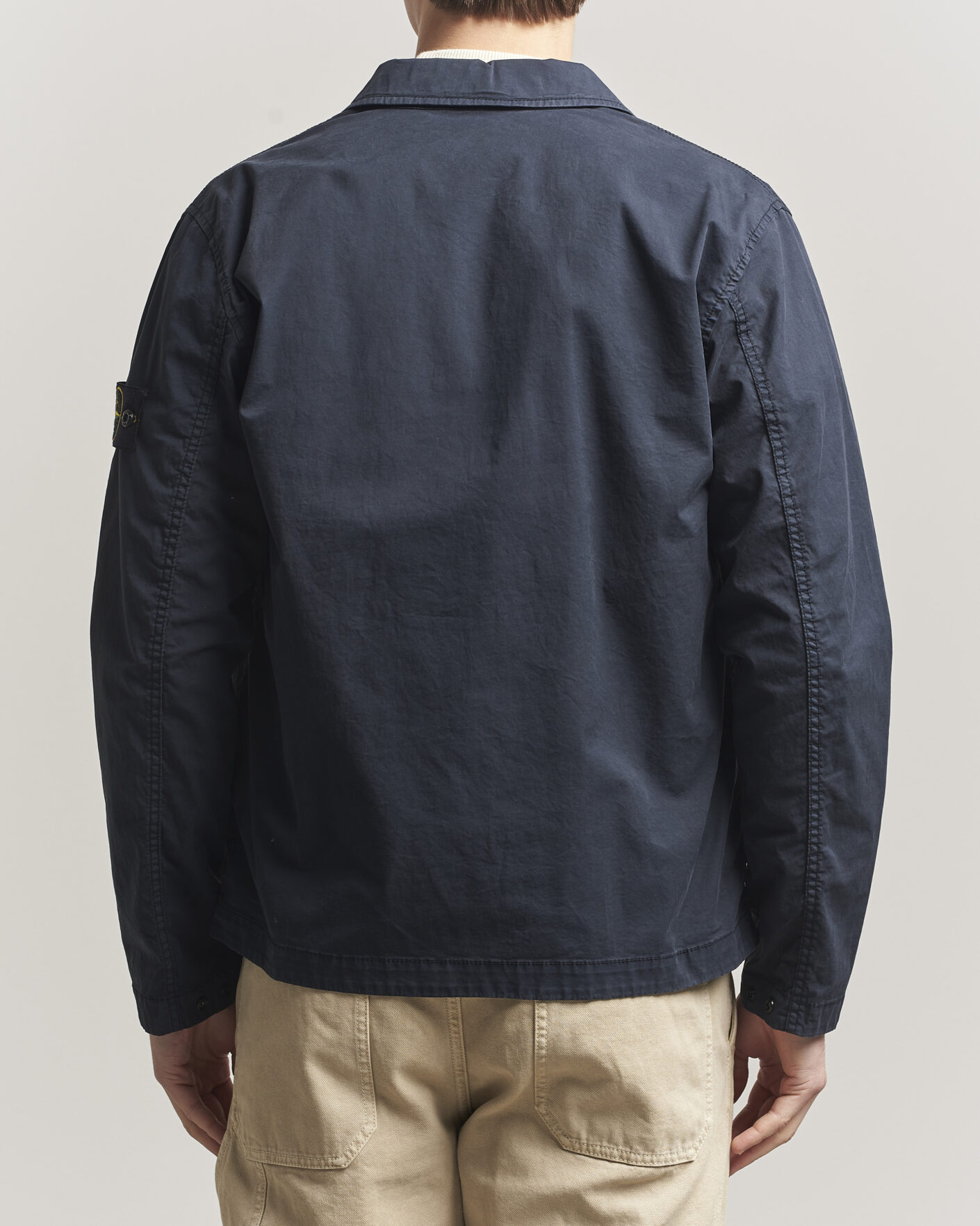 Uomini | Giacche | Stone Island | Organic Cotton Twill Overshirt Navy