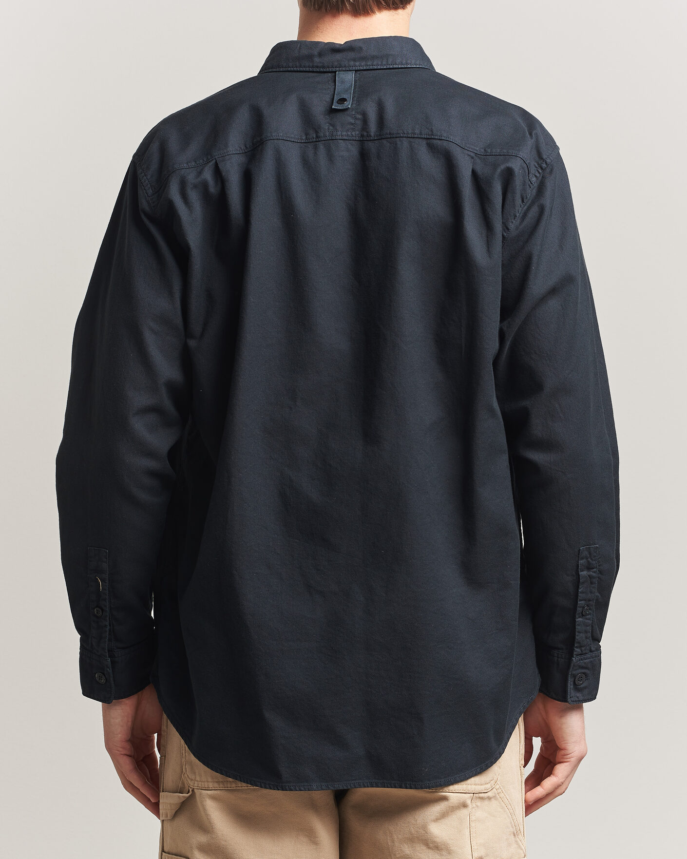 Uomini | Camicie | Stone Island | Organic Cotton Oxford Shirt Navy