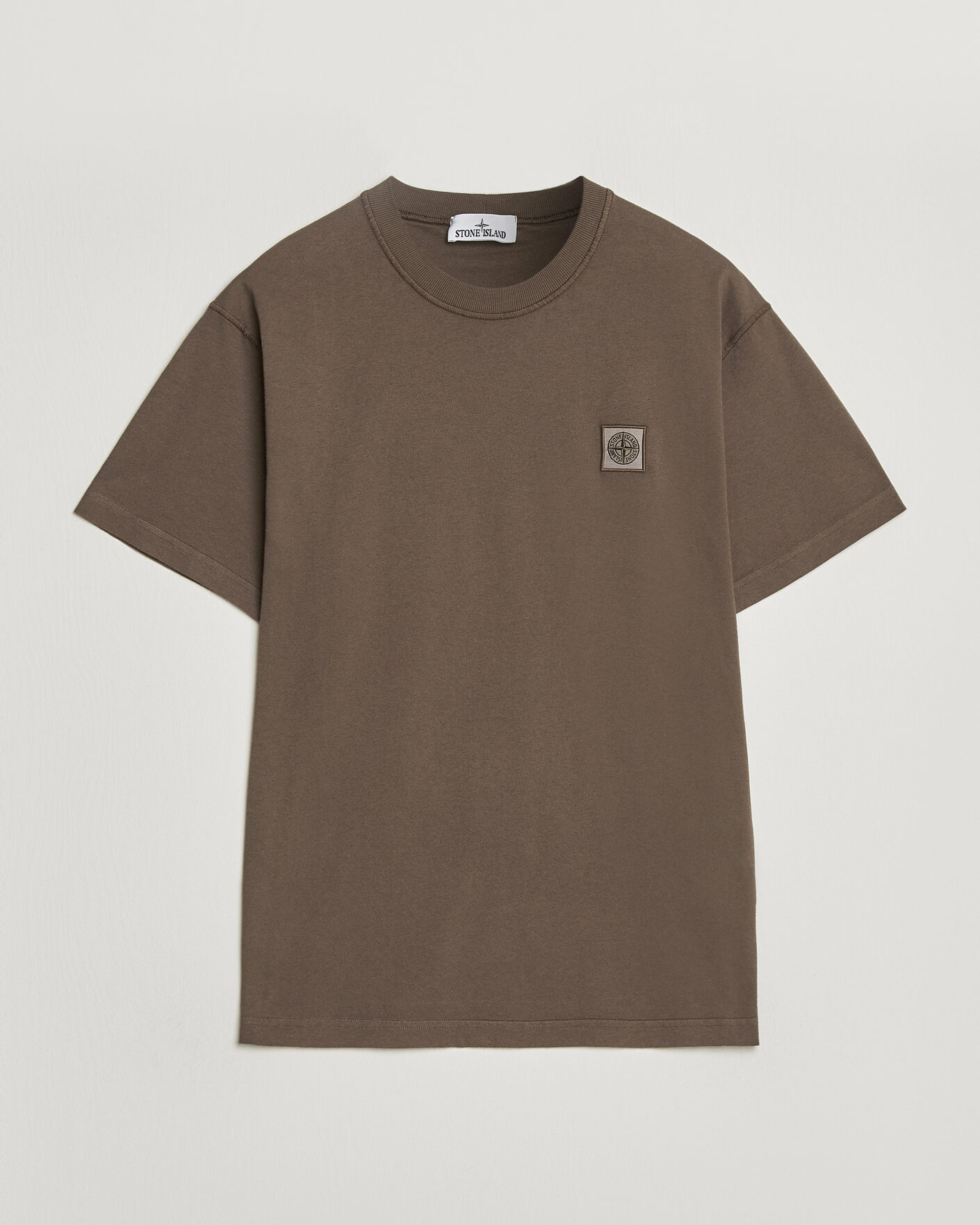 Uomini | T-shirt | Stone Island | Organic Cotton Fissato Effect T-Shirt Umber
