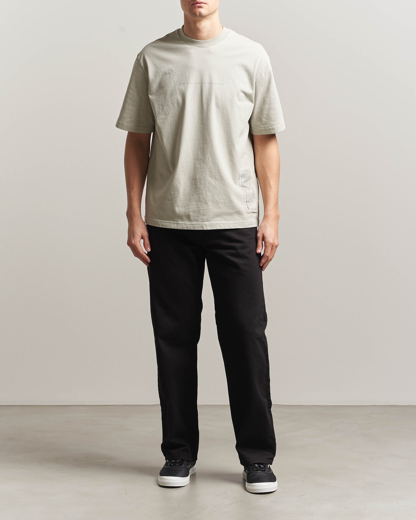 Uomini | T-shirt | Stone Island | Combed Cotton Jersey Printed T-Shirt Pearl Grey